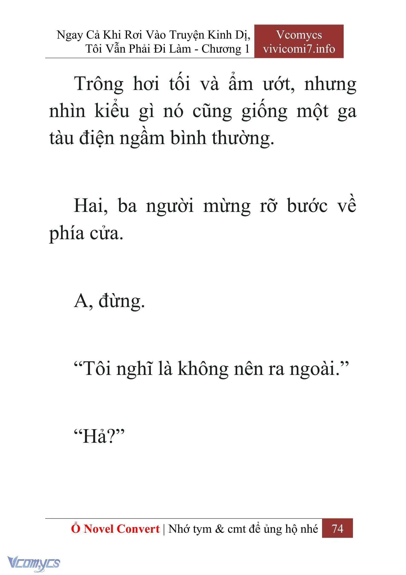 [Novel] Ngay Cả Khi Rơi Vào Truyện Kinh Dị, Tôi Vẫn Phải Đi Làm Chapter  1 - 76