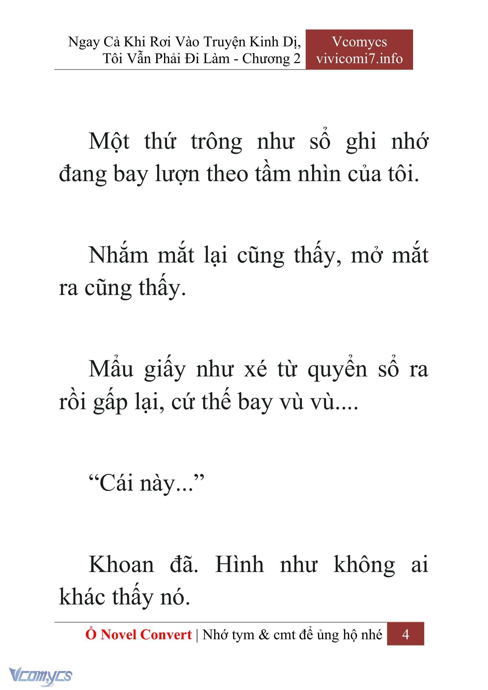[Novel] Ngay Cả Khi Rơi Vào Truyện Kinh Dị, Tôi Vẫn Phải Đi Làm Chapter  2 - 6