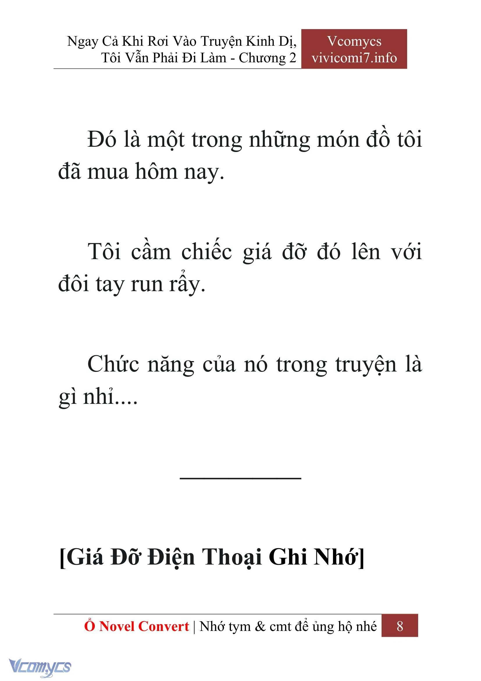 [Novel] Ngay Cả Khi Rơi Vào Truyện Kinh Dị, Tôi Vẫn Phải Đi Làm Chapter  2 - 10