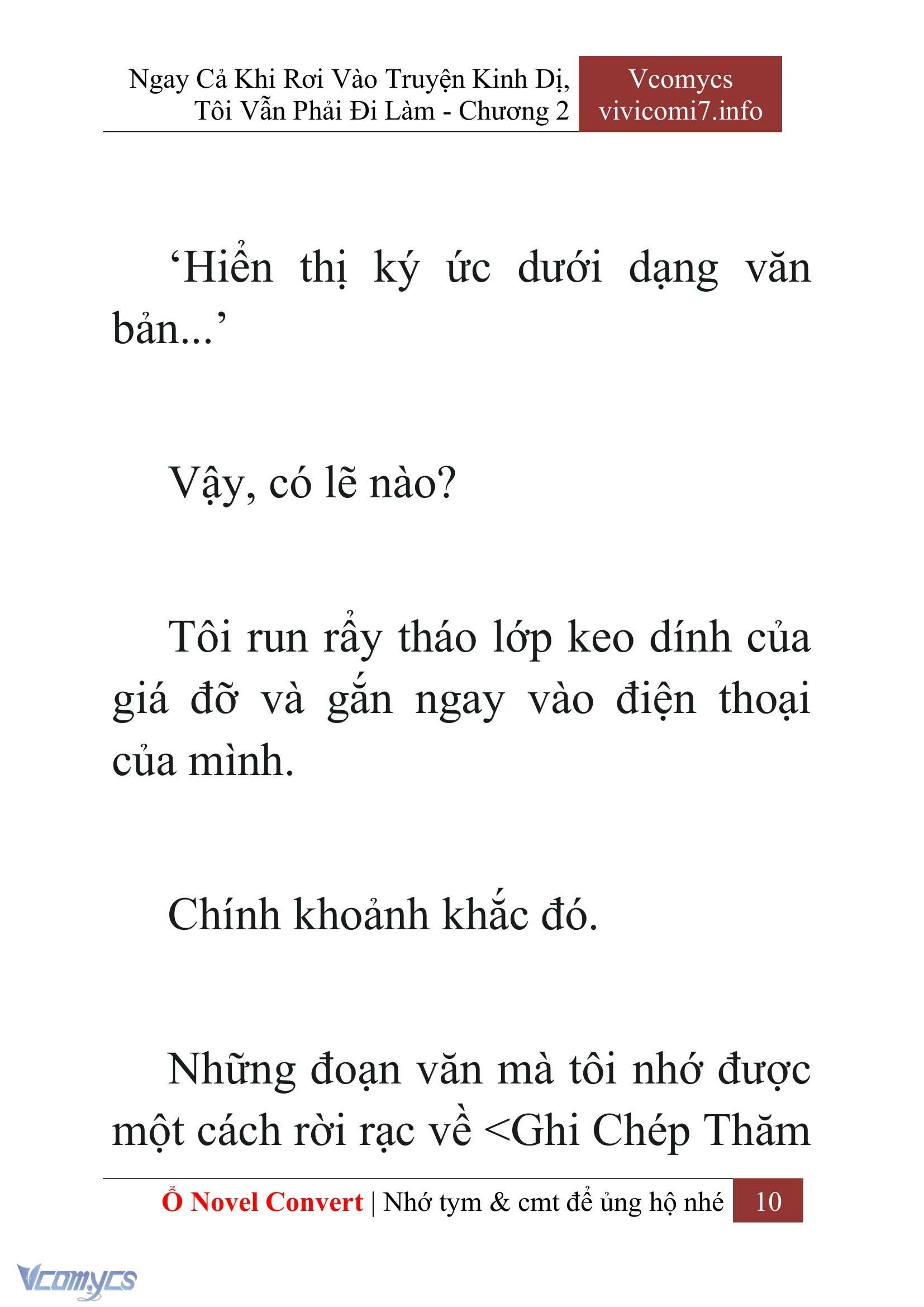 [Novel] Ngay Cả Khi Rơi Vào Truyện Kinh Dị, Tôi Vẫn Phải Đi Làm Chapter  2 - 12