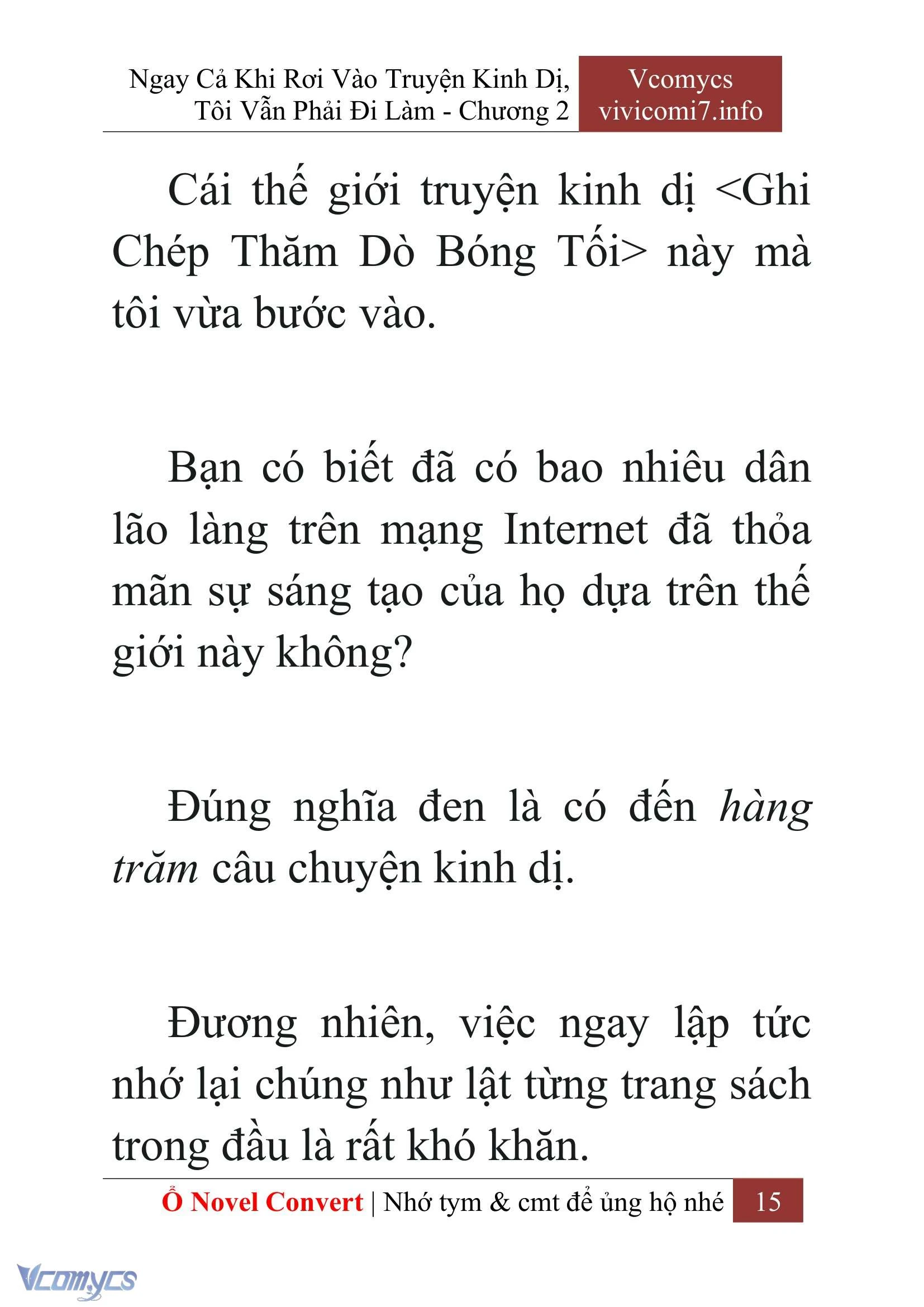 [Novel] Ngay Cả Khi Rơi Vào Truyện Kinh Dị, Tôi Vẫn Phải Đi Làm Chapter  2 - 17