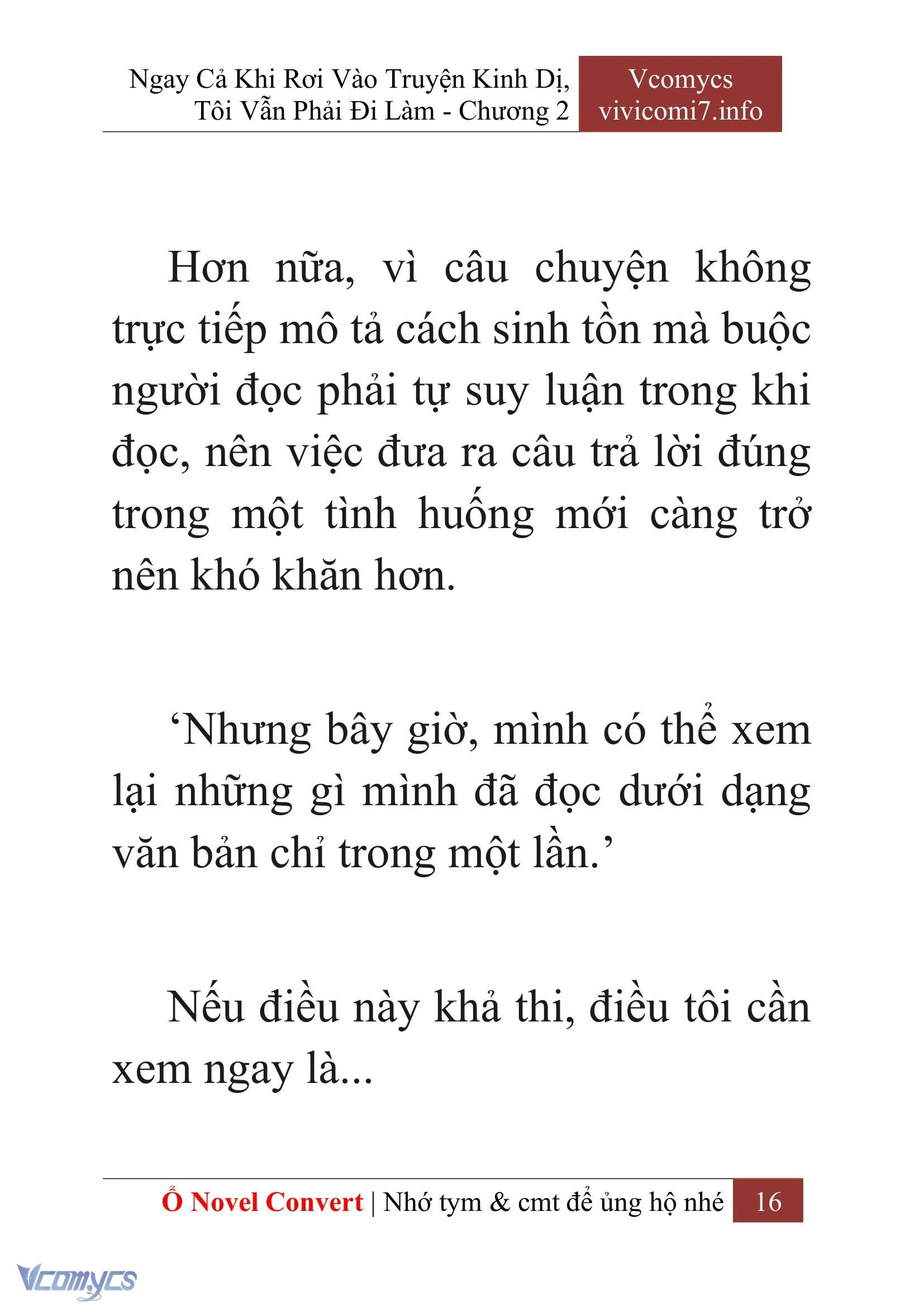 [Novel] Ngay Cả Khi Rơi Vào Truyện Kinh Dị, Tôi Vẫn Phải Đi Làm Chapter  2 - 18