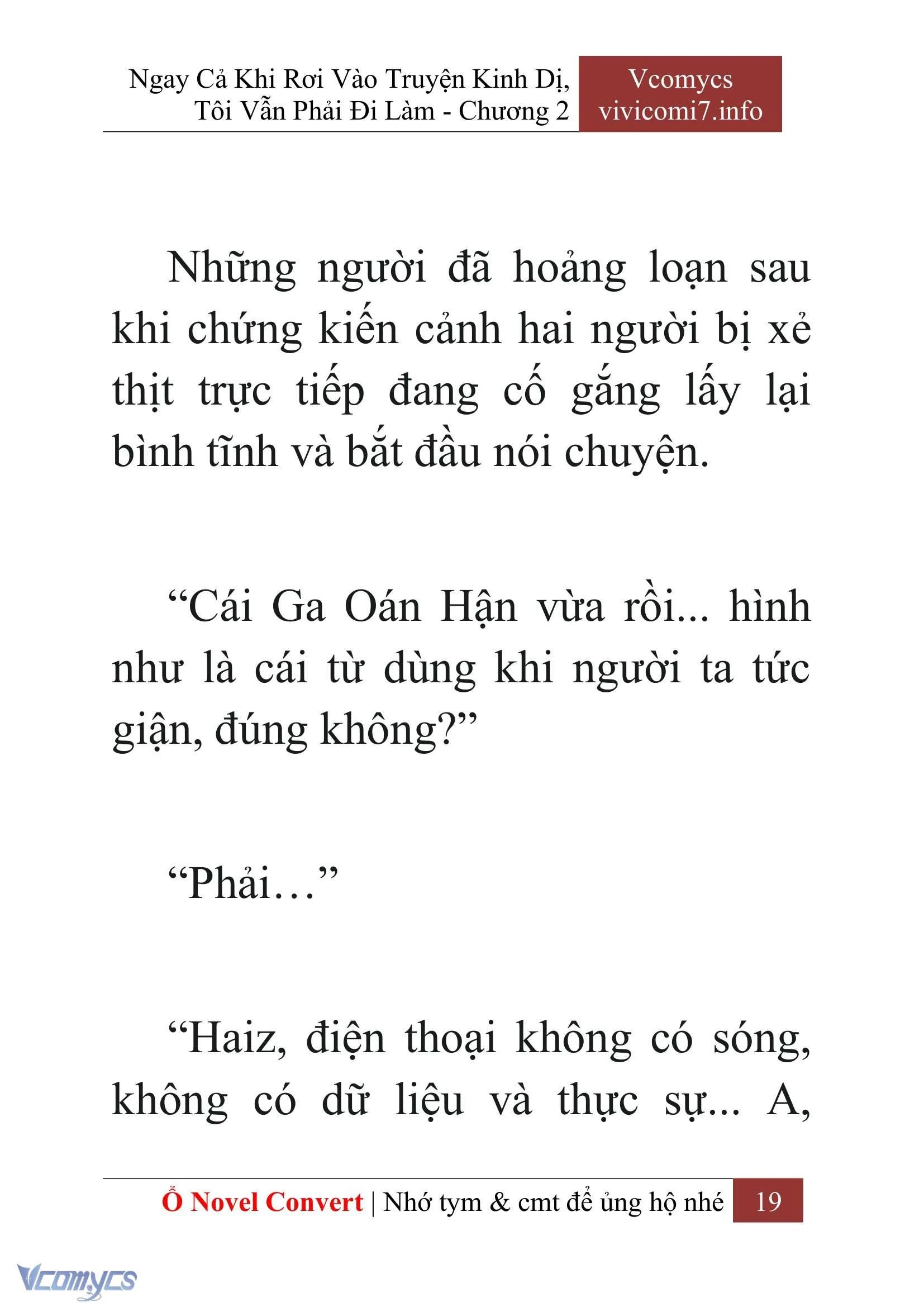 [Novel] Ngay Cả Khi Rơi Vào Truyện Kinh Dị, Tôi Vẫn Phải Đi Làm Chapter  2 - 21