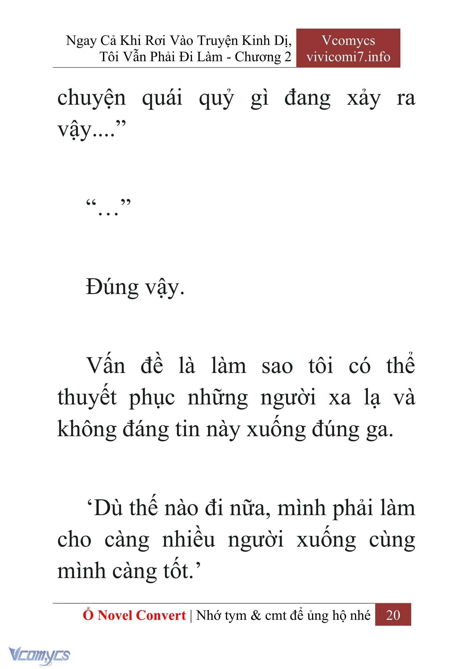 [Novel] Ngay Cả Khi Rơi Vào Truyện Kinh Dị, Tôi Vẫn Phải Đi Làm Chapter  2 - 22