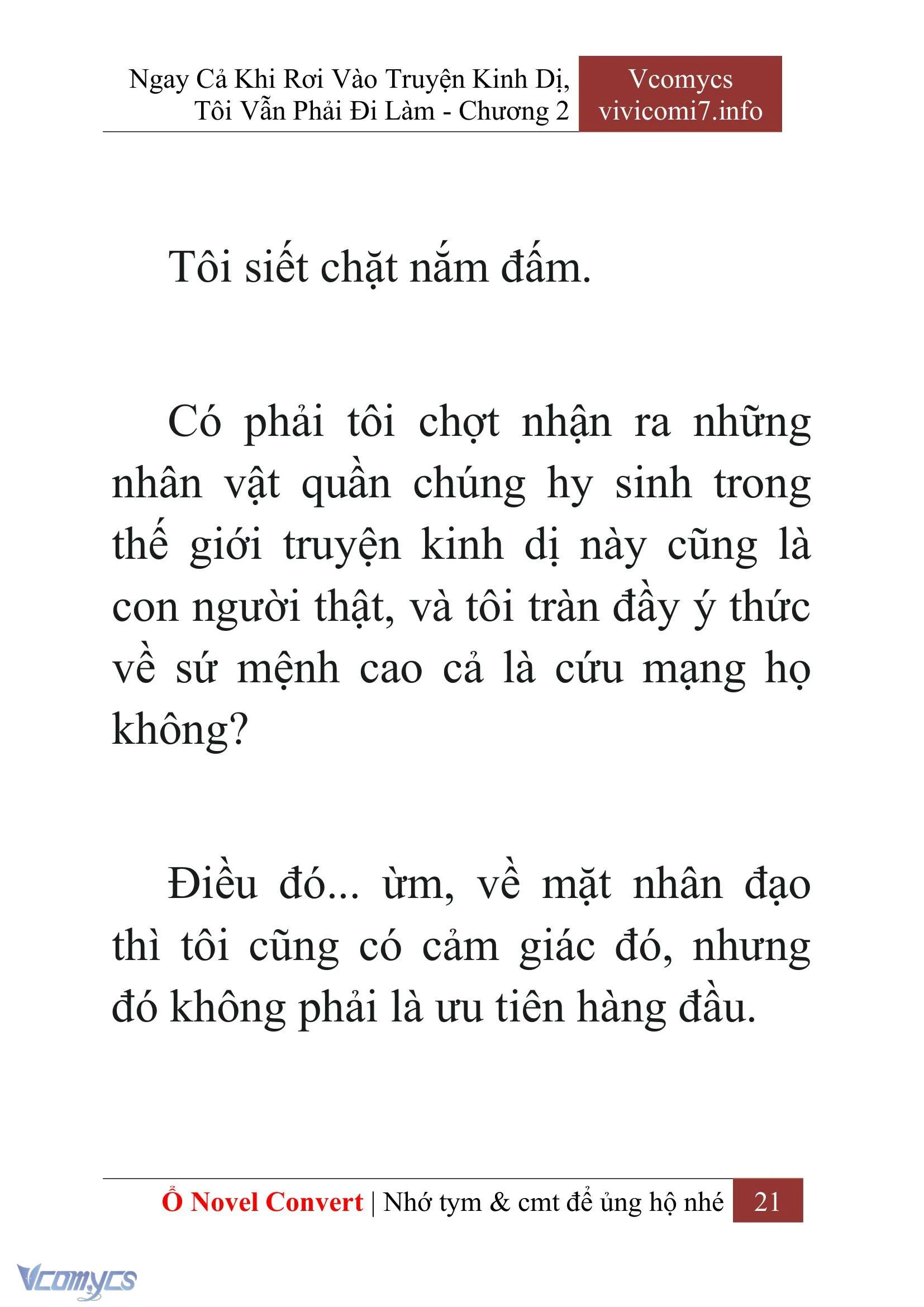 [Novel] Ngay Cả Khi Rơi Vào Truyện Kinh Dị, Tôi Vẫn Phải Đi Làm Chapter  2 - 23