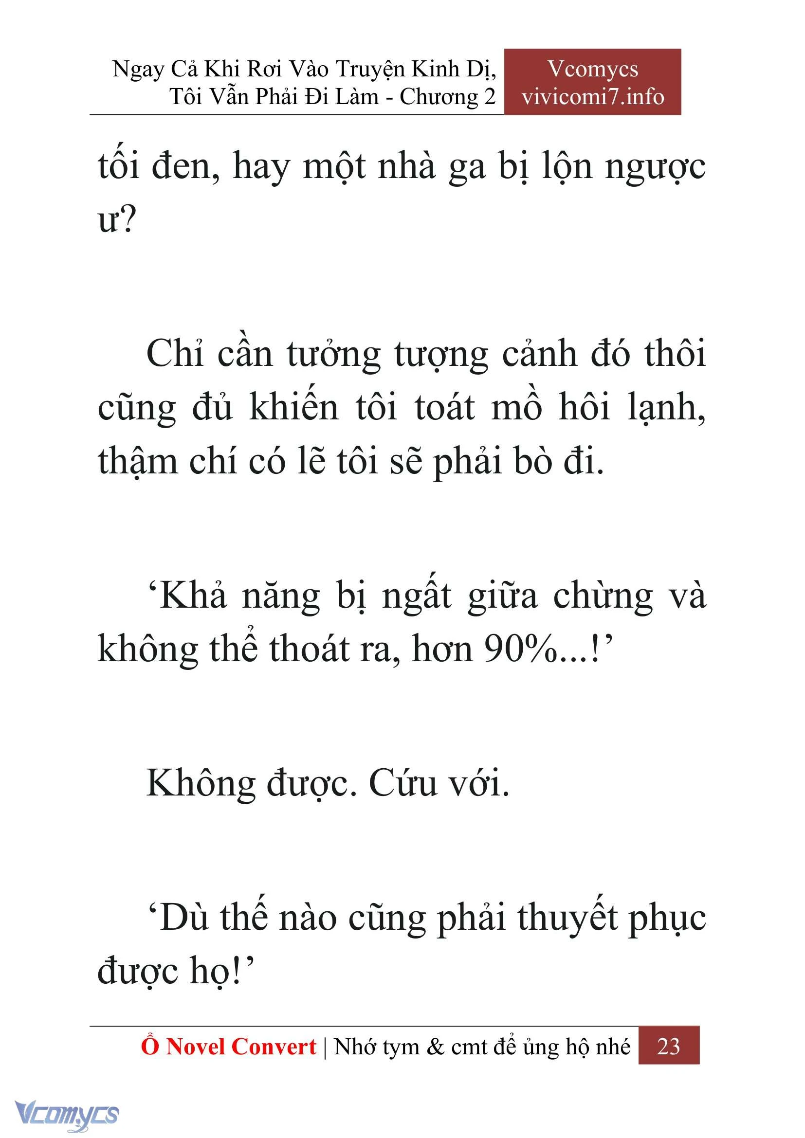 [Novel] Ngay Cả Khi Rơi Vào Truyện Kinh Dị, Tôi Vẫn Phải Đi Làm Chapter  2 - 25