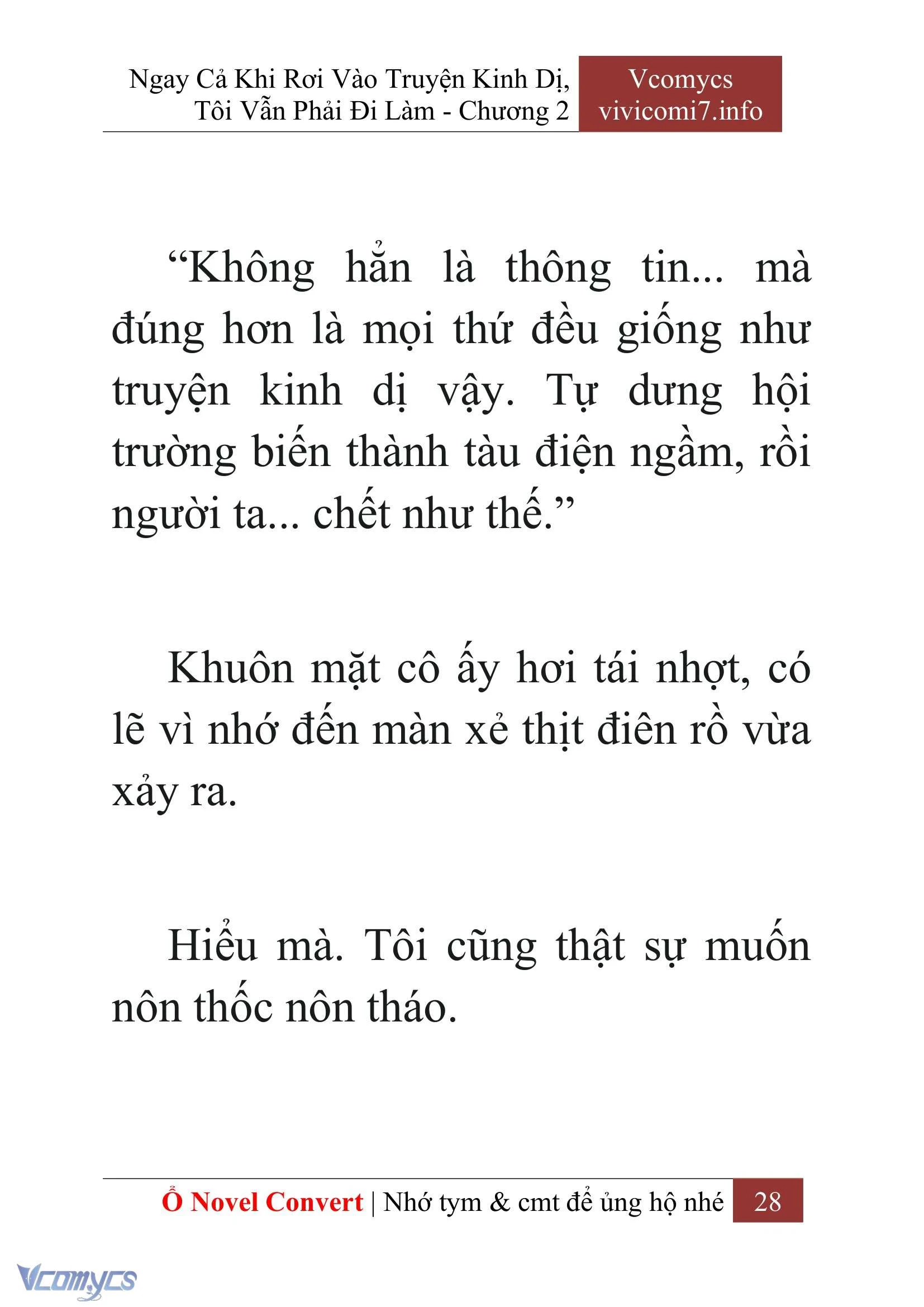[Novel] Ngay Cả Khi Rơi Vào Truyện Kinh Dị, Tôi Vẫn Phải Đi Làm Chapter  2 - 30