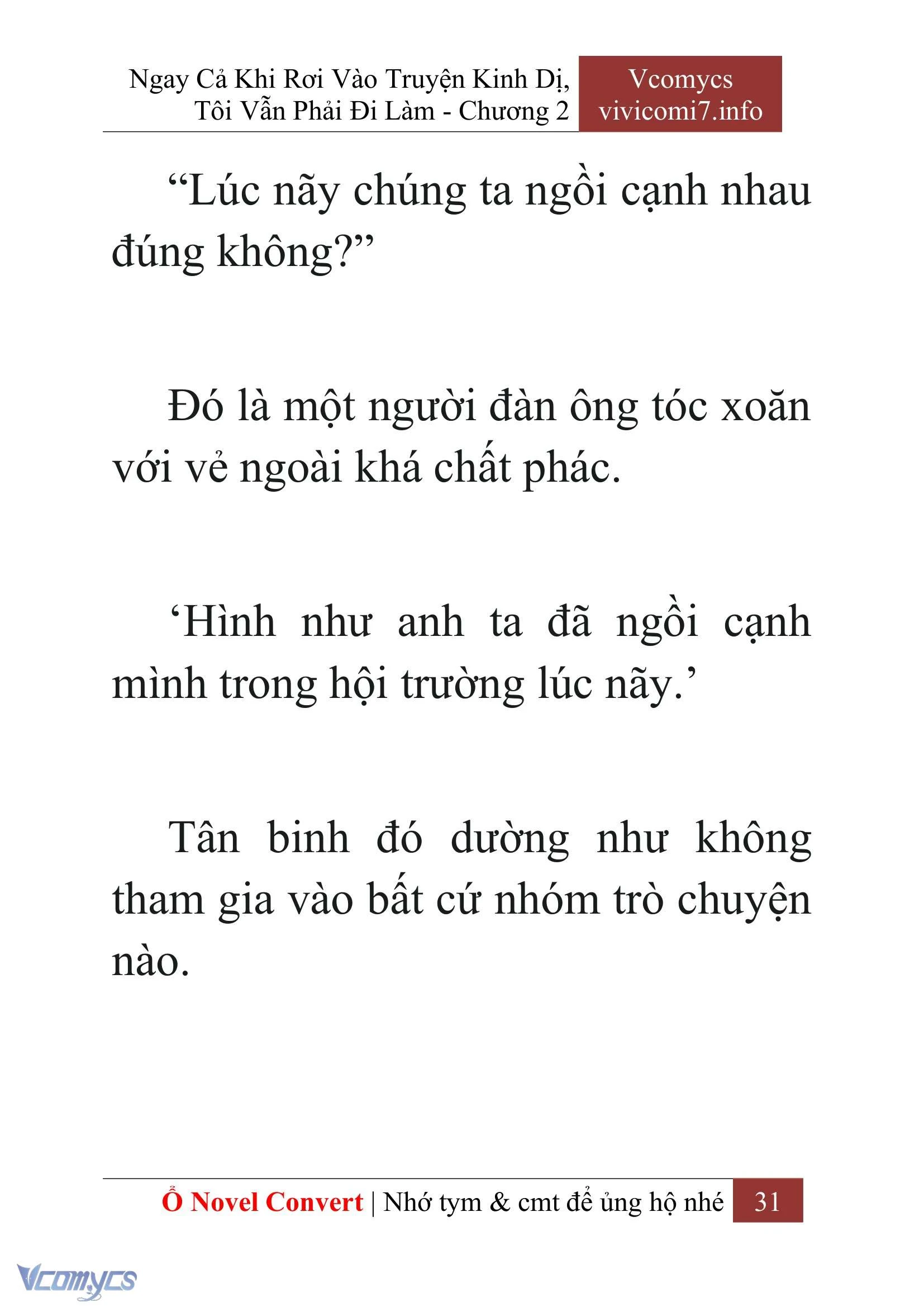 [Novel] Ngay Cả Khi Rơi Vào Truyện Kinh Dị, Tôi Vẫn Phải Đi Làm Chapter  2 - 33