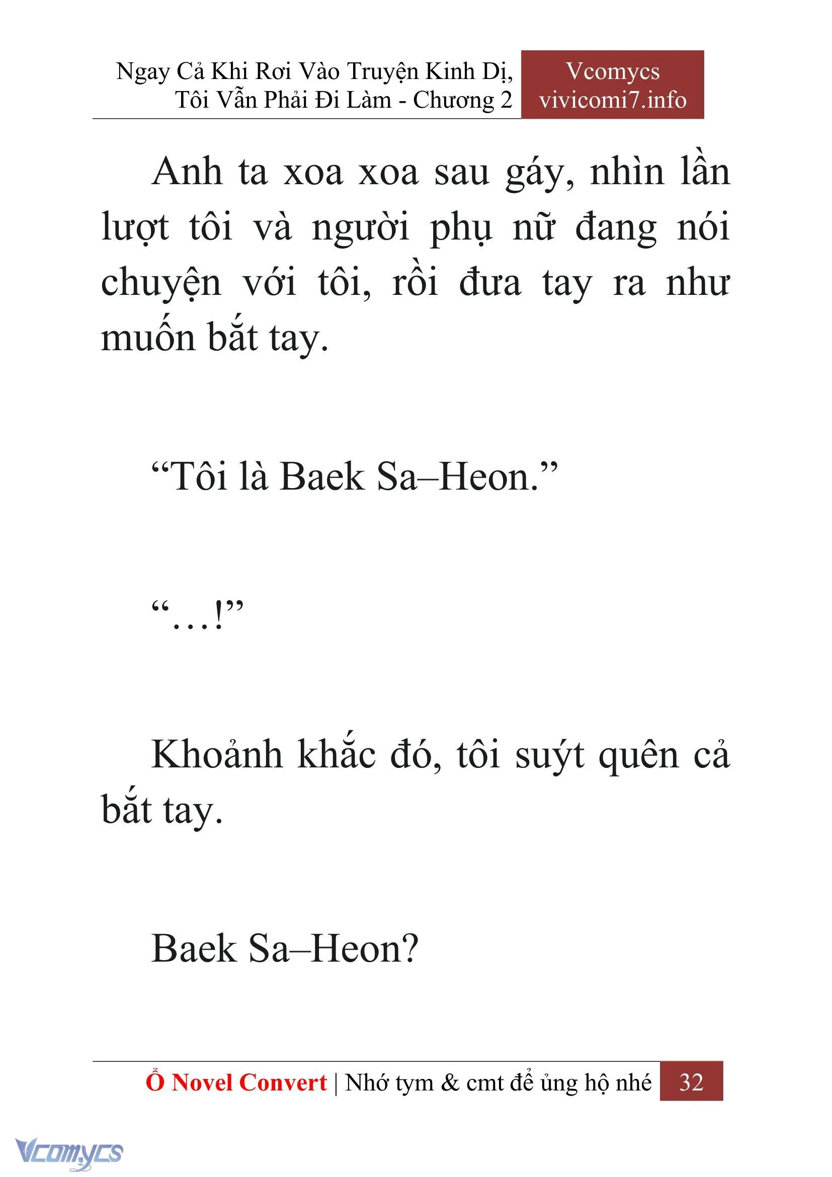 [Novel] Ngay Cả Khi Rơi Vào Truyện Kinh Dị, Tôi Vẫn Phải Đi Làm Chapter  2 - 34