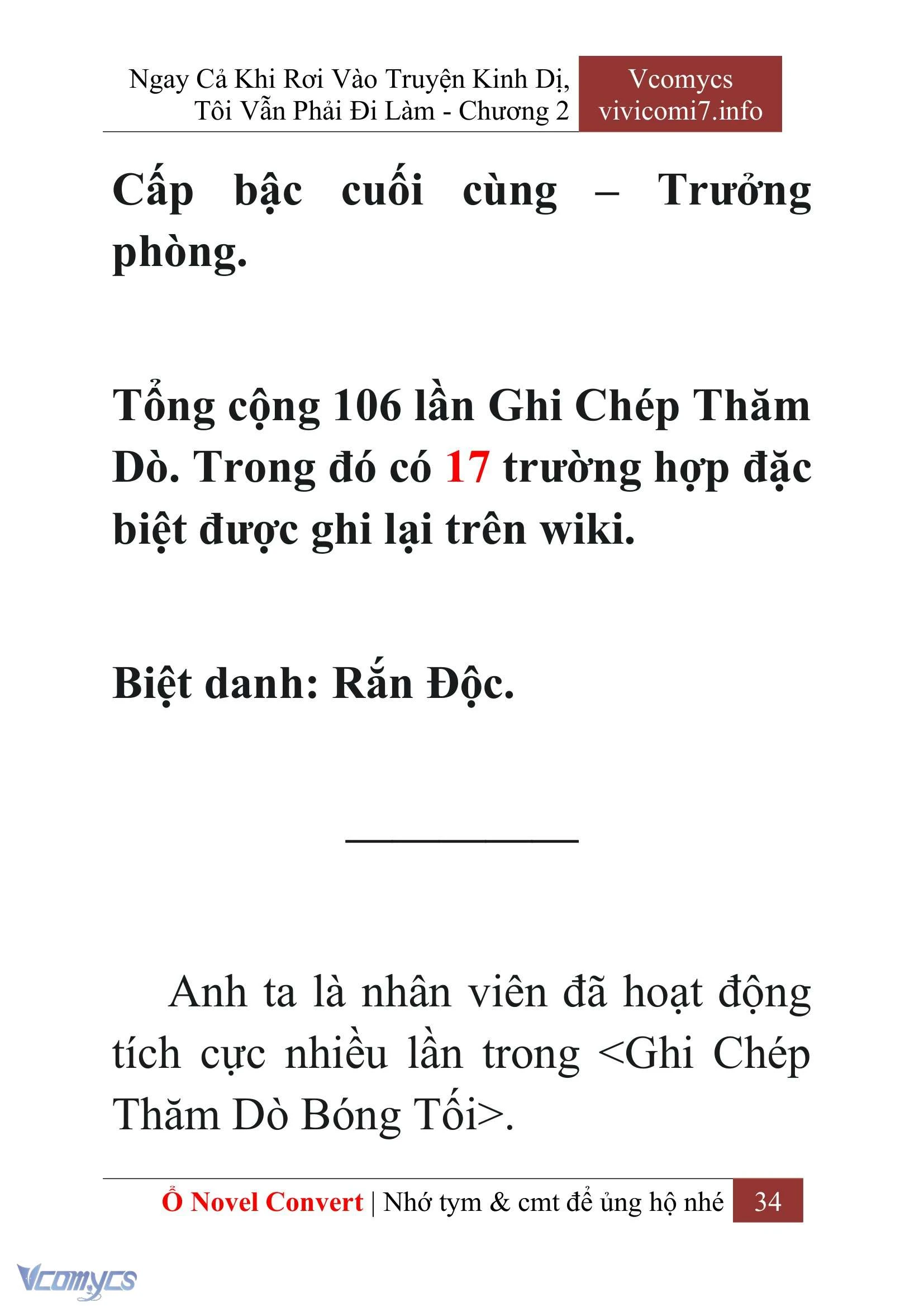 [Novel] Ngay Cả Khi Rơi Vào Truyện Kinh Dị, Tôi Vẫn Phải Đi Làm Chapter  2 - 36