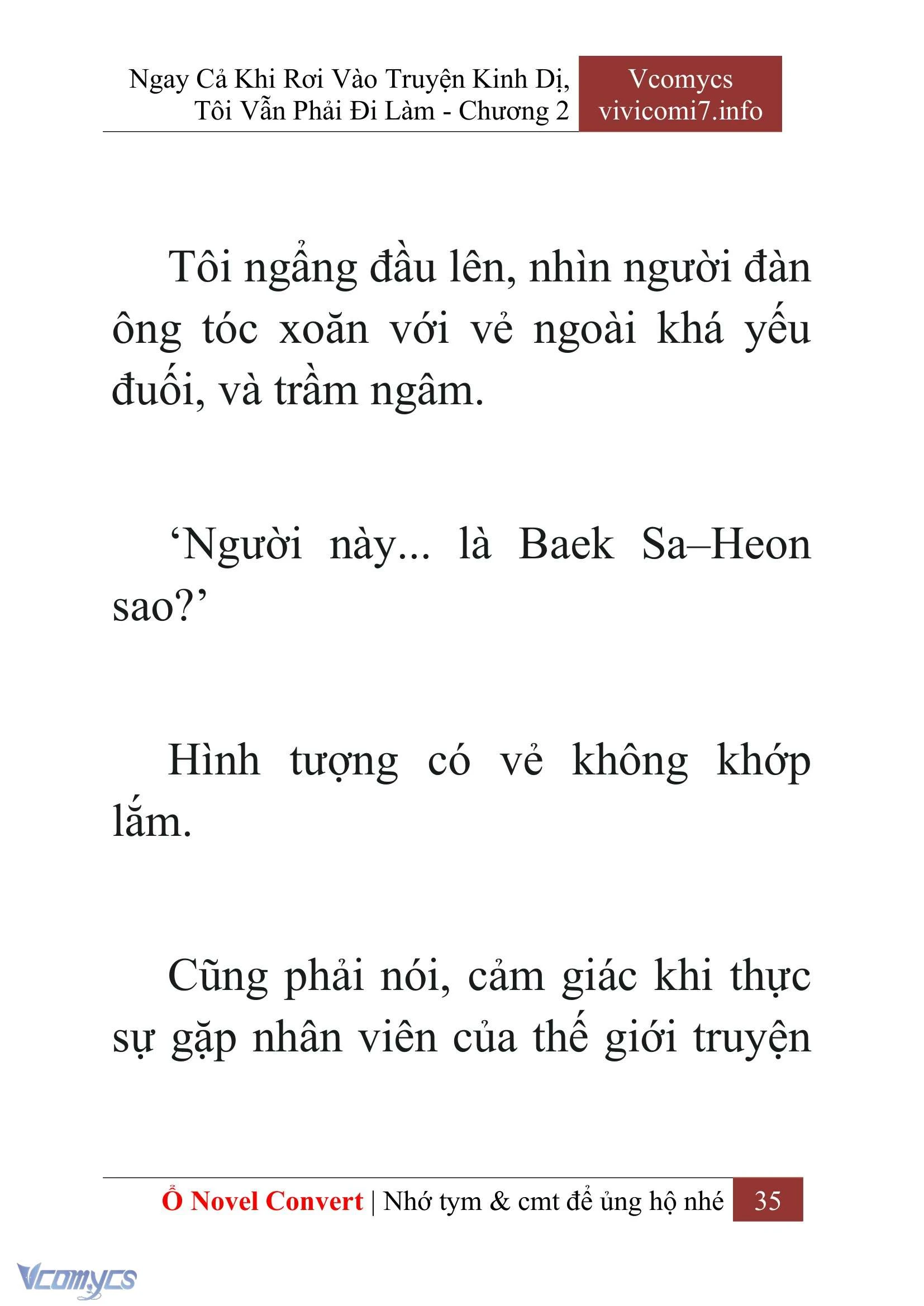 [Novel] Ngay Cả Khi Rơi Vào Truyện Kinh Dị, Tôi Vẫn Phải Đi Làm Chapter  2 - 37