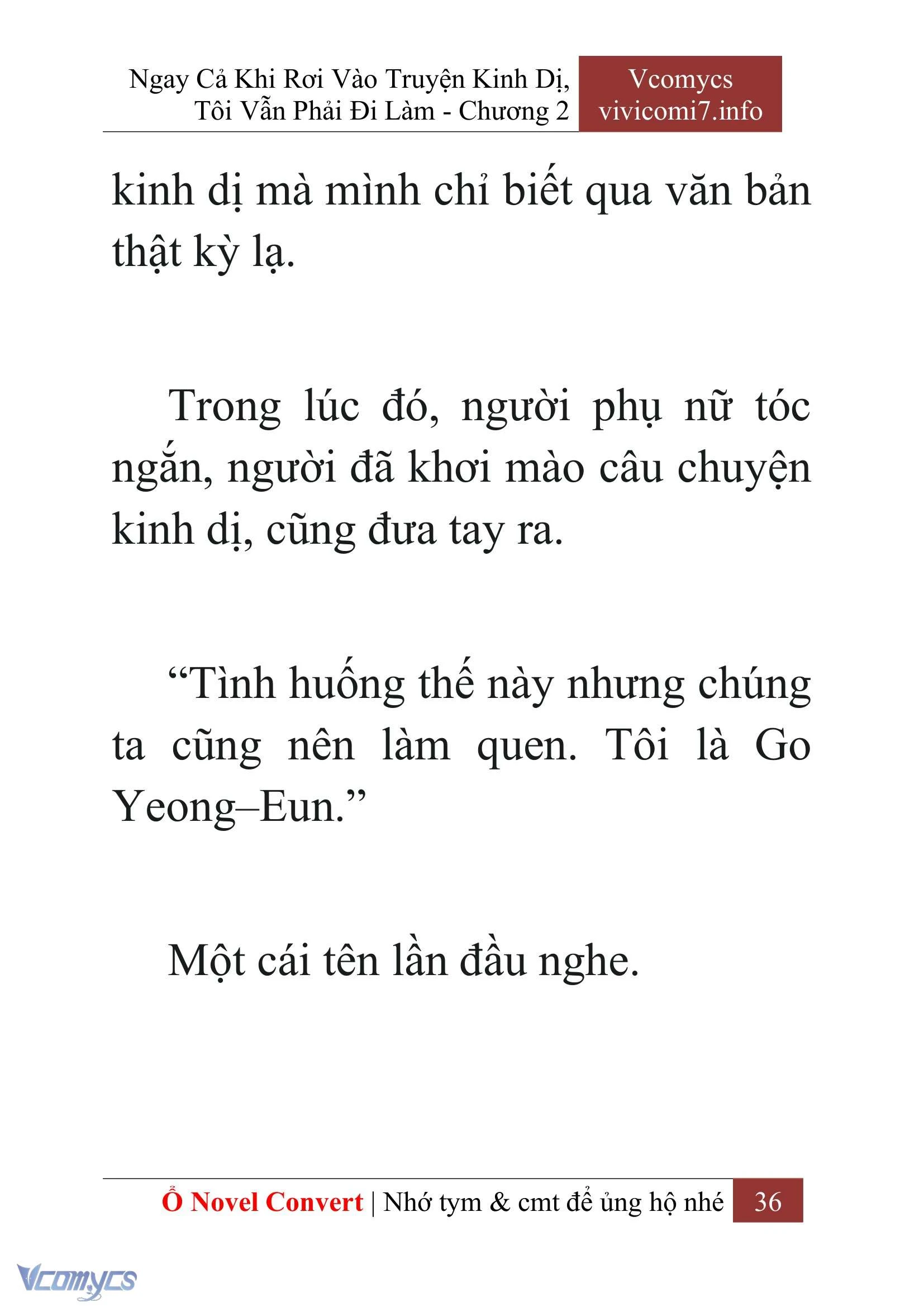 [Novel] Ngay Cả Khi Rơi Vào Truyện Kinh Dị, Tôi Vẫn Phải Đi Làm Chapter  2 - 38