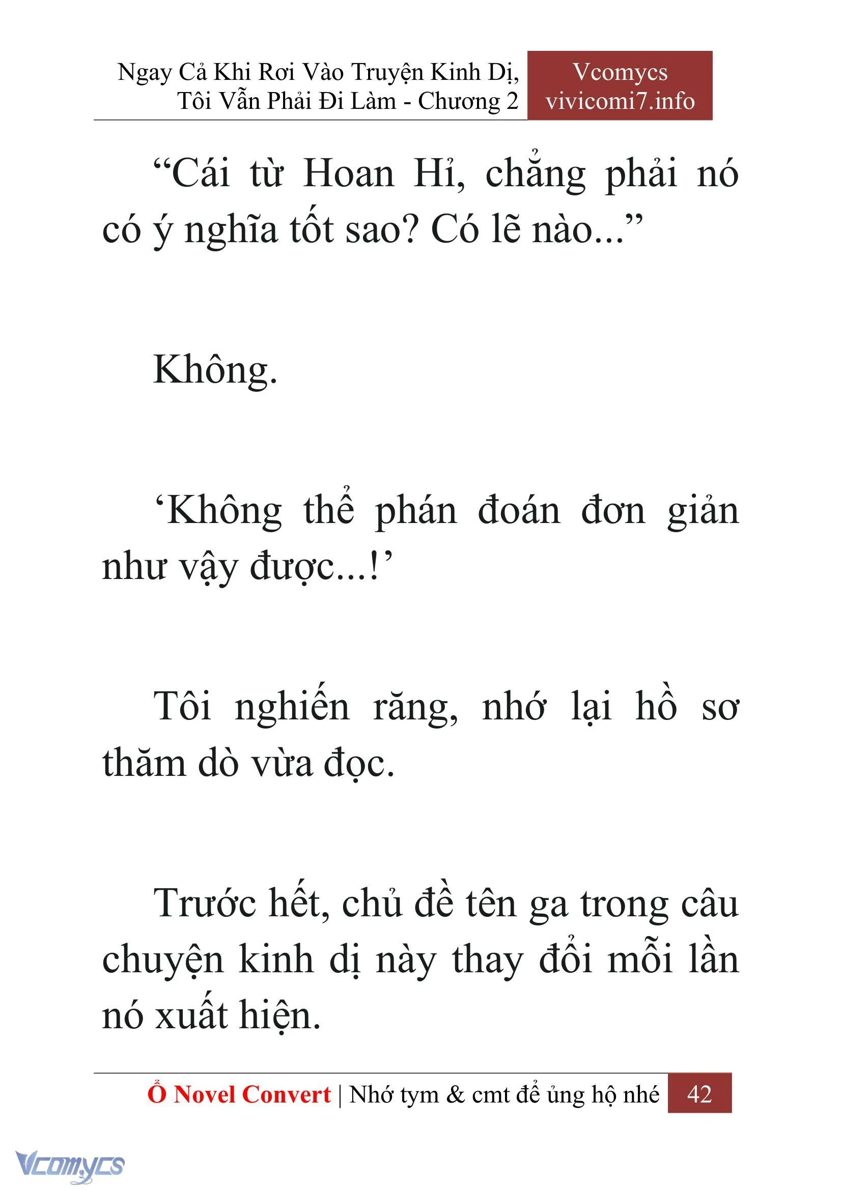 [Novel] Ngay Cả Khi Rơi Vào Truyện Kinh Dị, Tôi Vẫn Phải Đi Làm Chapter  2 - 44
