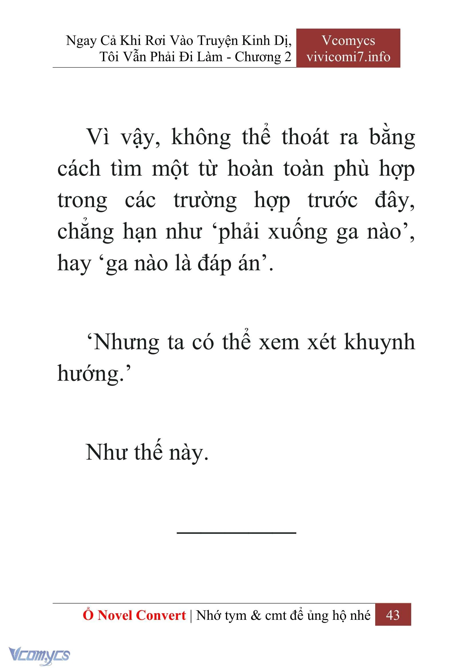[Novel] Ngay Cả Khi Rơi Vào Truyện Kinh Dị, Tôi Vẫn Phải Đi Làm Chapter  2 - 45