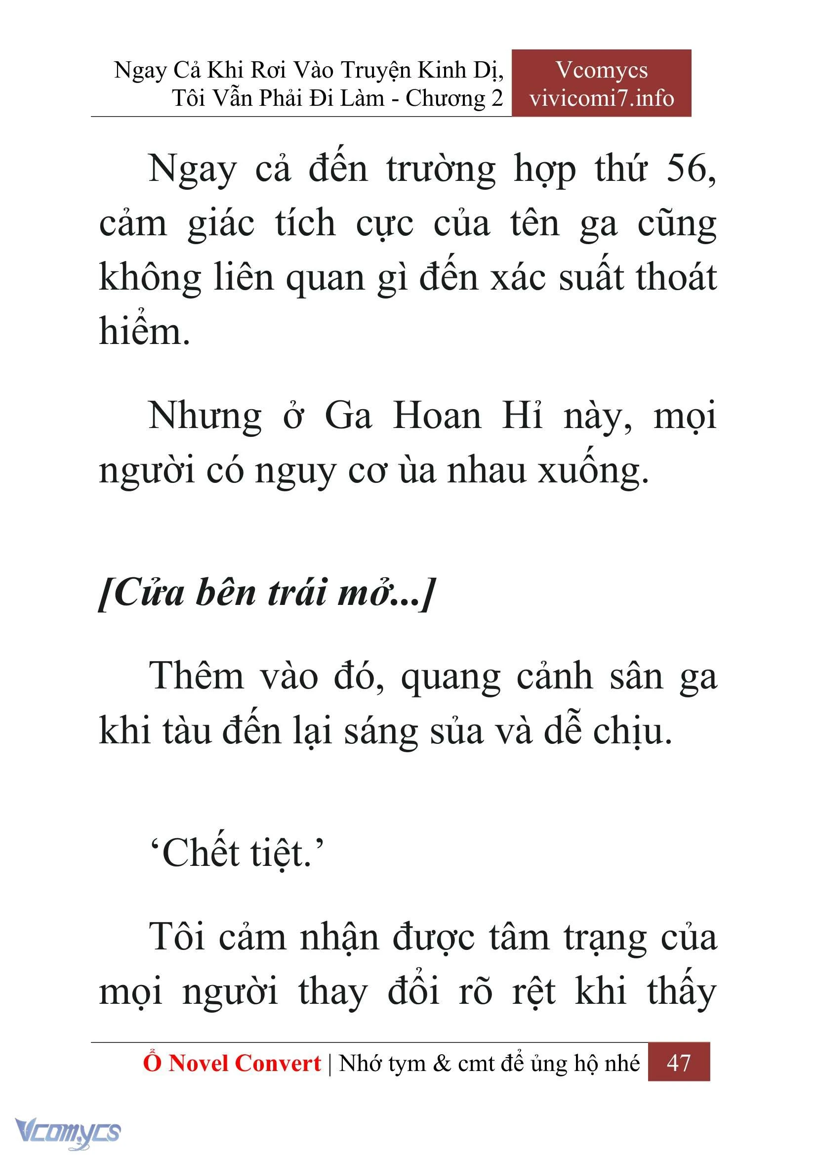 [Novel] Ngay Cả Khi Rơi Vào Truyện Kinh Dị, Tôi Vẫn Phải Đi Làm Chapter  2 - 49