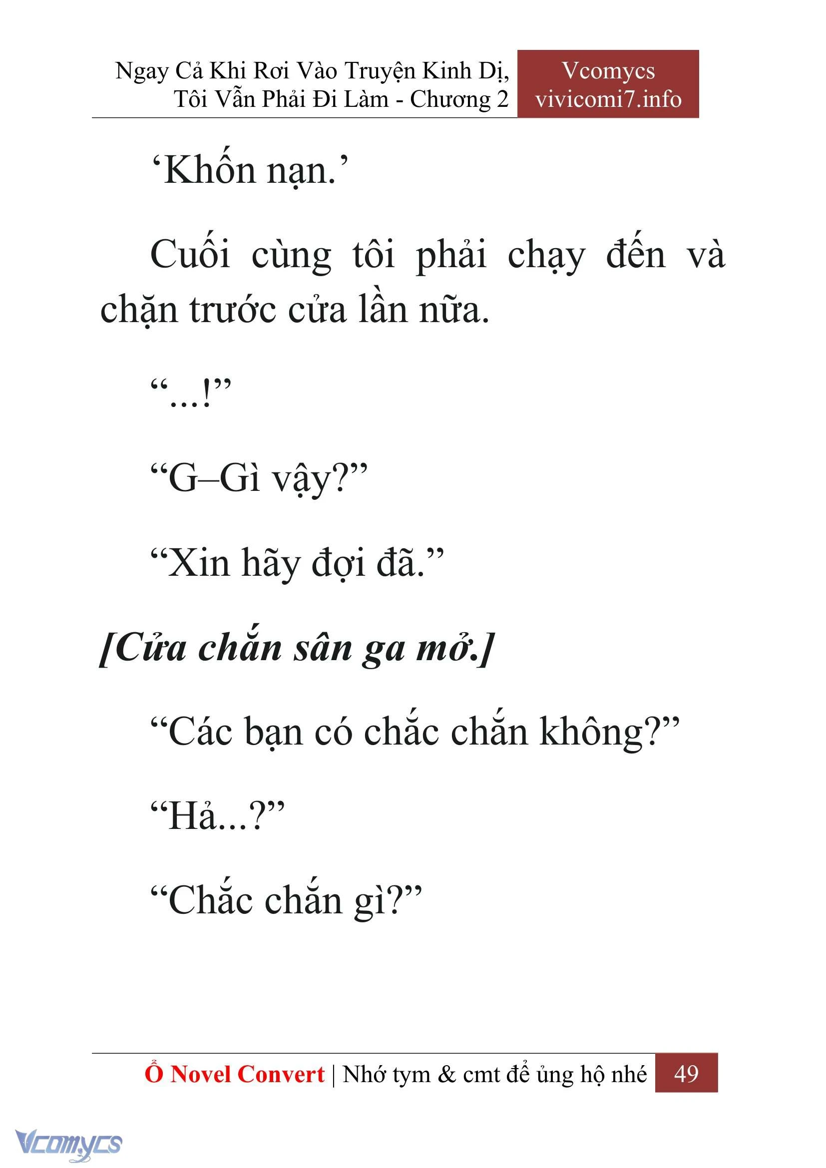 [Novel] Ngay Cả Khi Rơi Vào Truyện Kinh Dị, Tôi Vẫn Phải Đi Làm Chapter  2 - 51