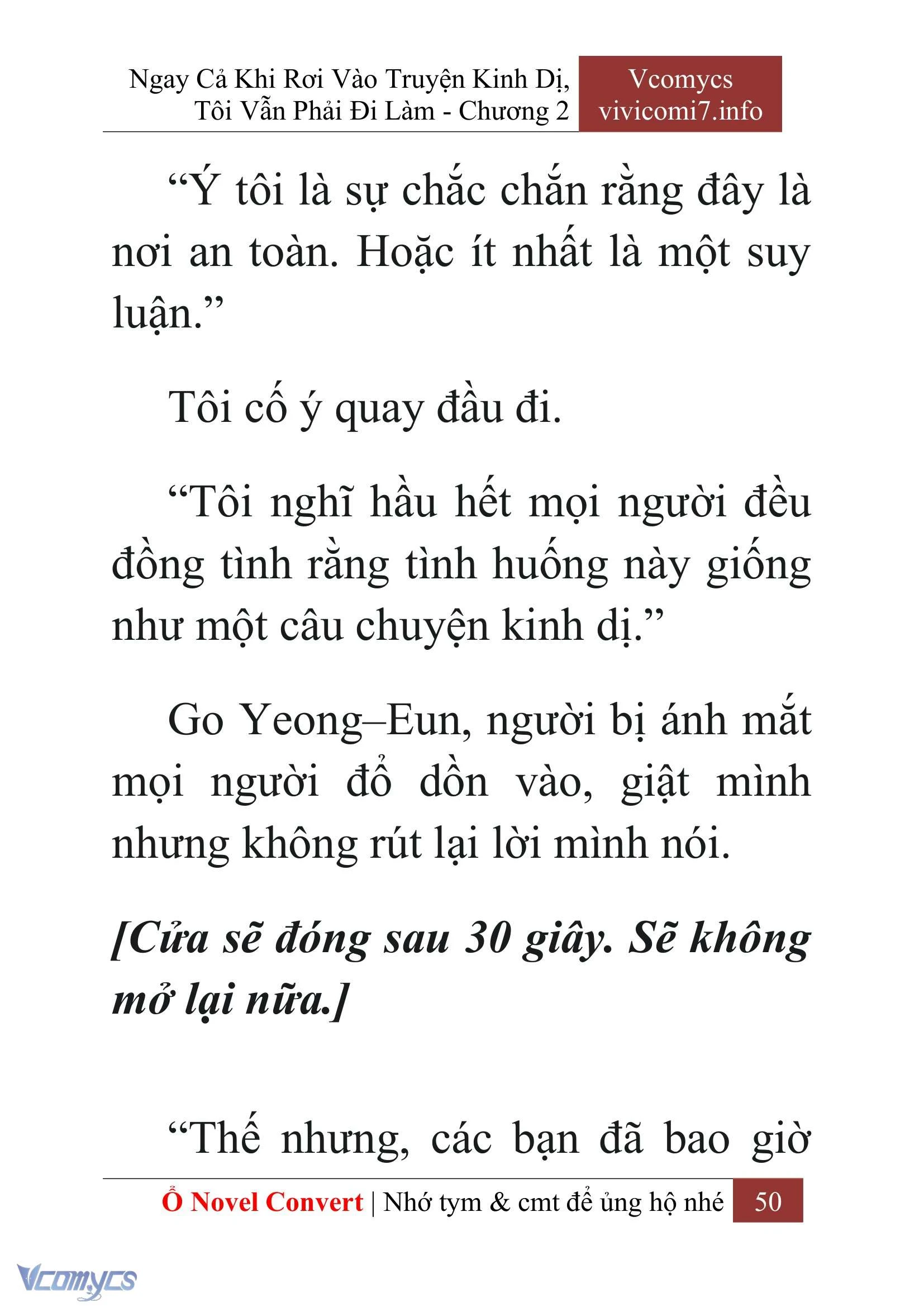 [Novel] Ngay Cả Khi Rơi Vào Truyện Kinh Dị, Tôi Vẫn Phải Đi Làm Chapter  2 - 52