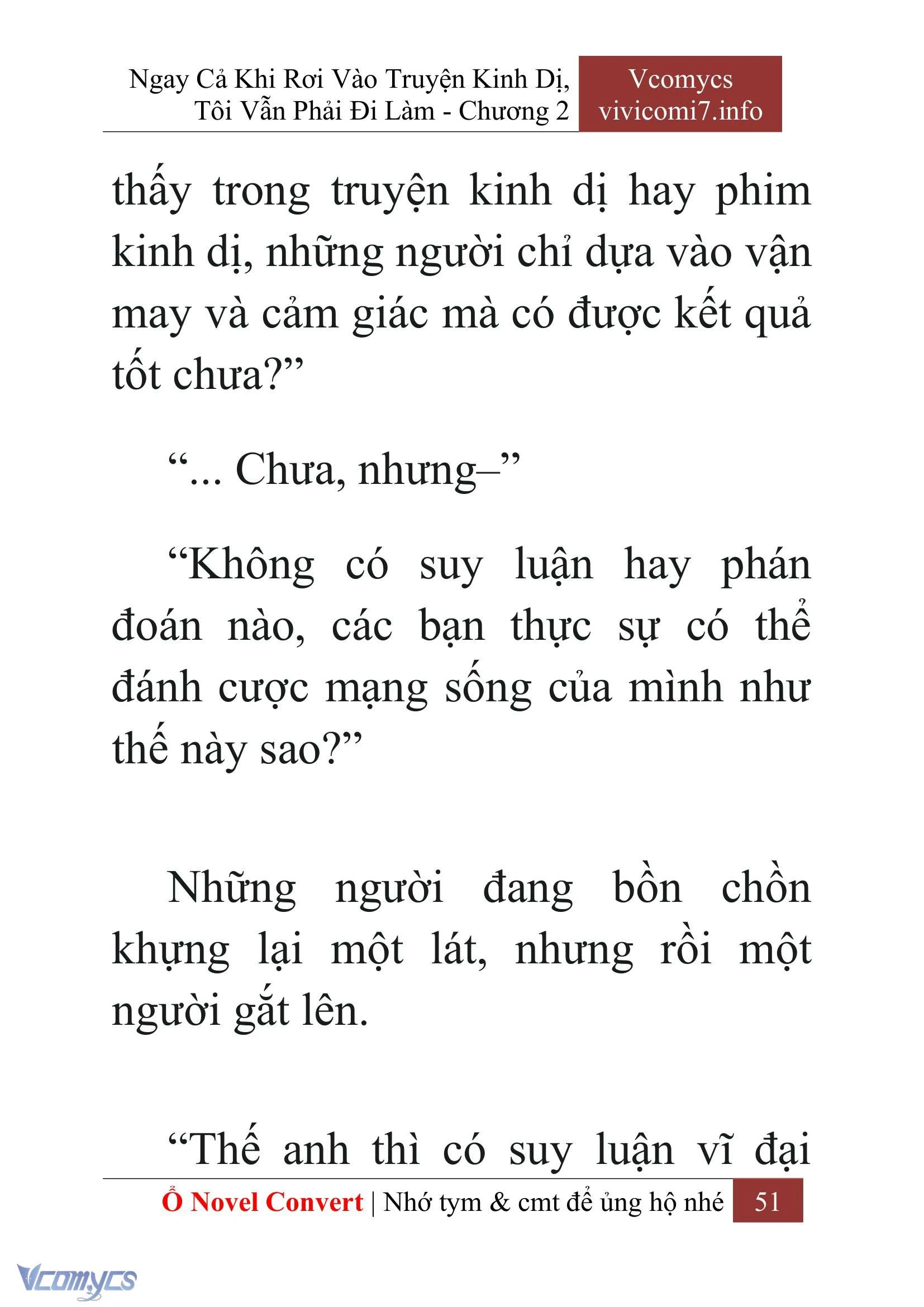 [Novel] Ngay Cả Khi Rơi Vào Truyện Kinh Dị, Tôi Vẫn Phải Đi Làm Chapter  2 - 53