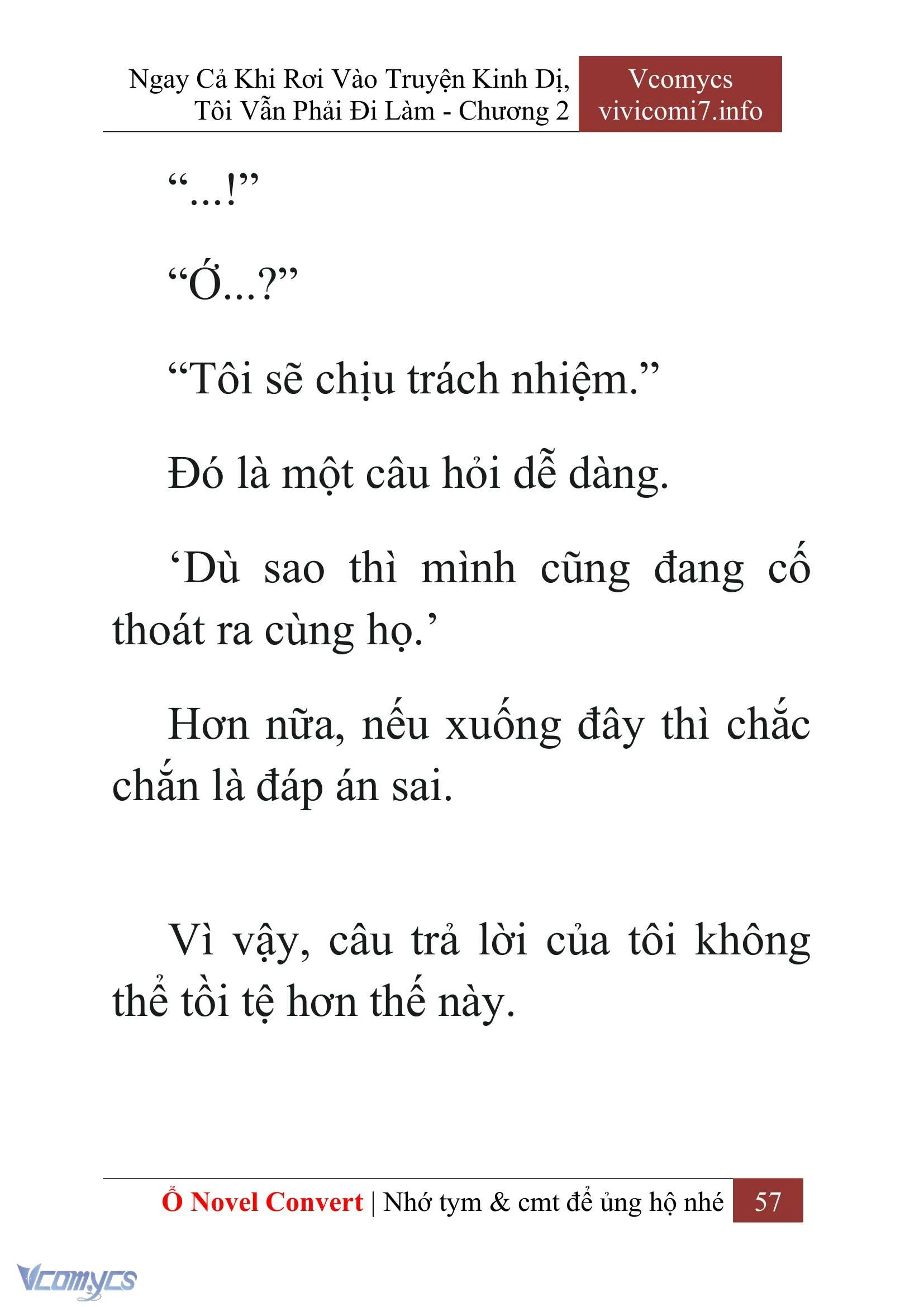 [Novel] Ngay Cả Khi Rơi Vào Truyện Kinh Dị, Tôi Vẫn Phải Đi Làm Chapter  2 - 59