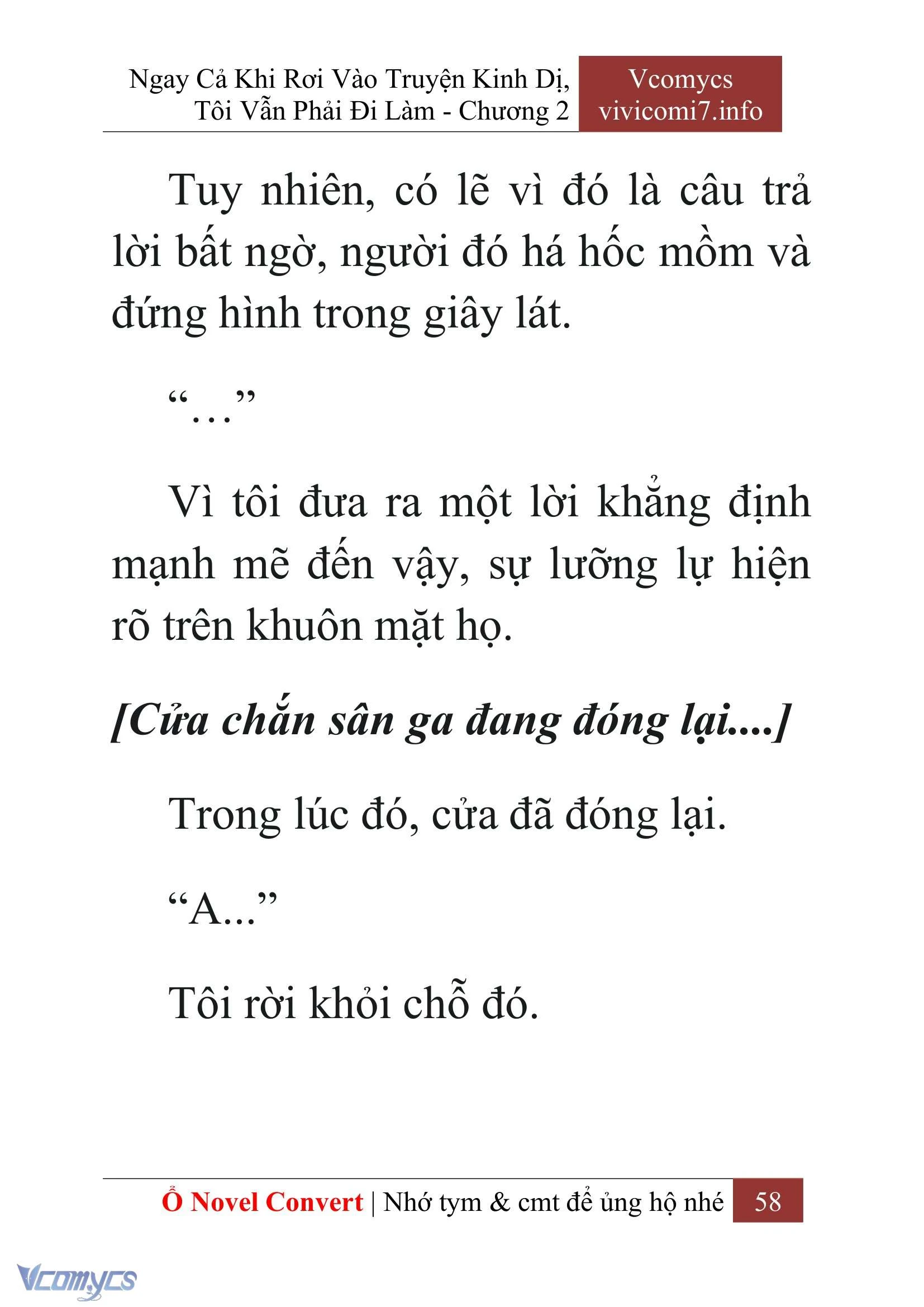 [Novel] Ngay Cả Khi Rơi Vào Truyện Kinh Dị, Tôi Vẫn Phải Đi Làm Chapter  2 - 60