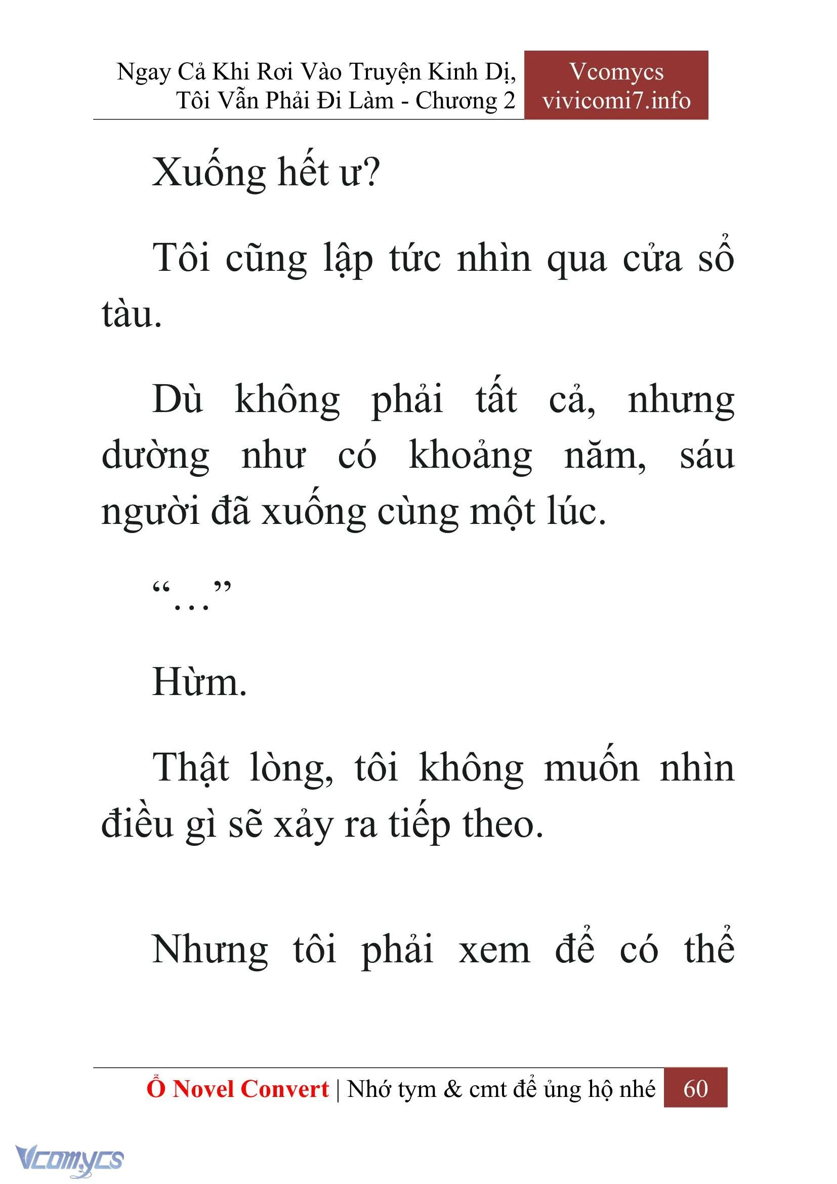 [Novel] Ngay Cả Khi Rơi Vào Truyện Kinh Dị, Tôi Vẫn Phải Đi Làm Chapter  2 - 62