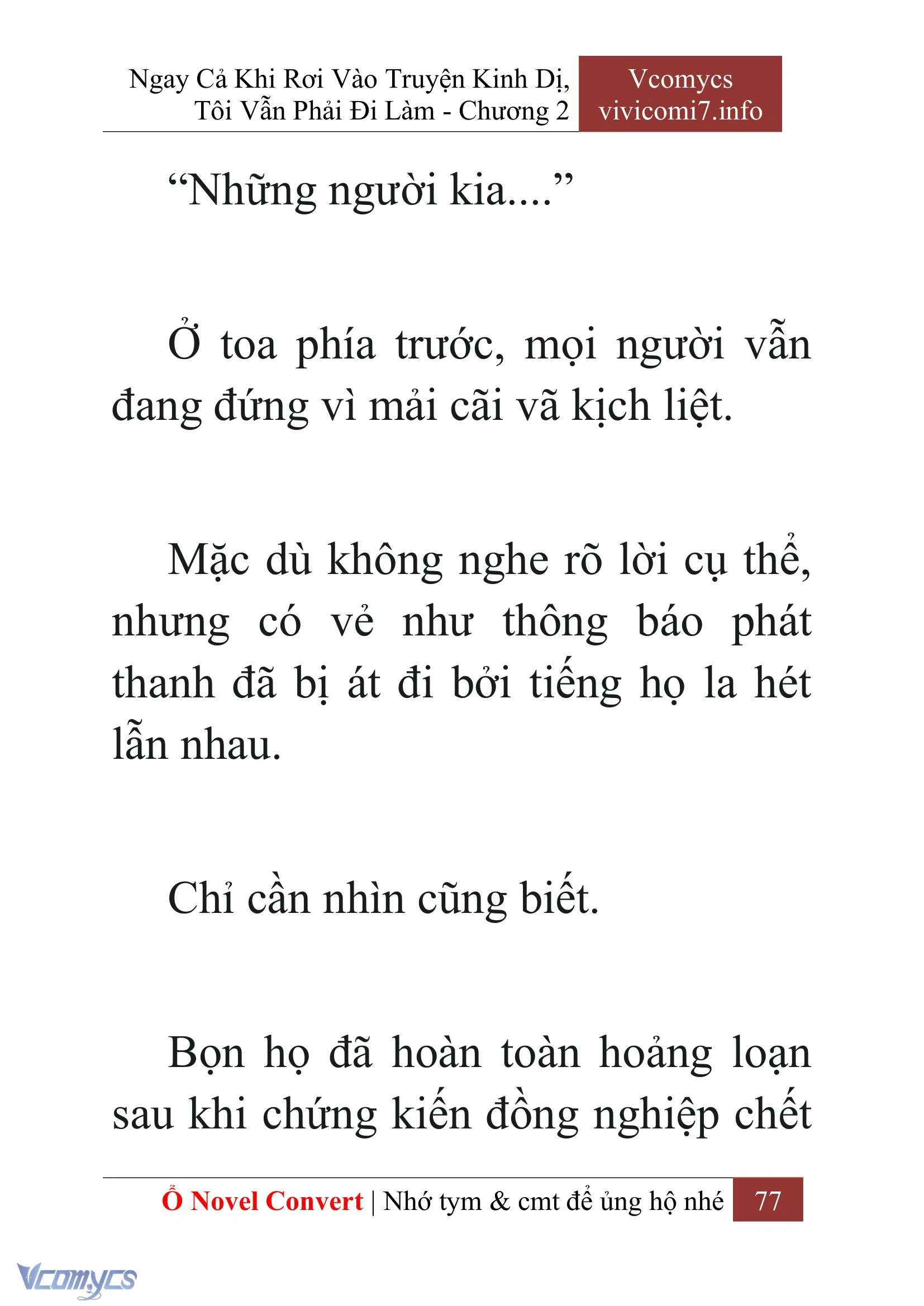 [Novel] Ngay Cả Khi Rơi Vào Truyện Kinh Dị, Tôi Vẫn Phải Đi Làm Chapter  2 - 79