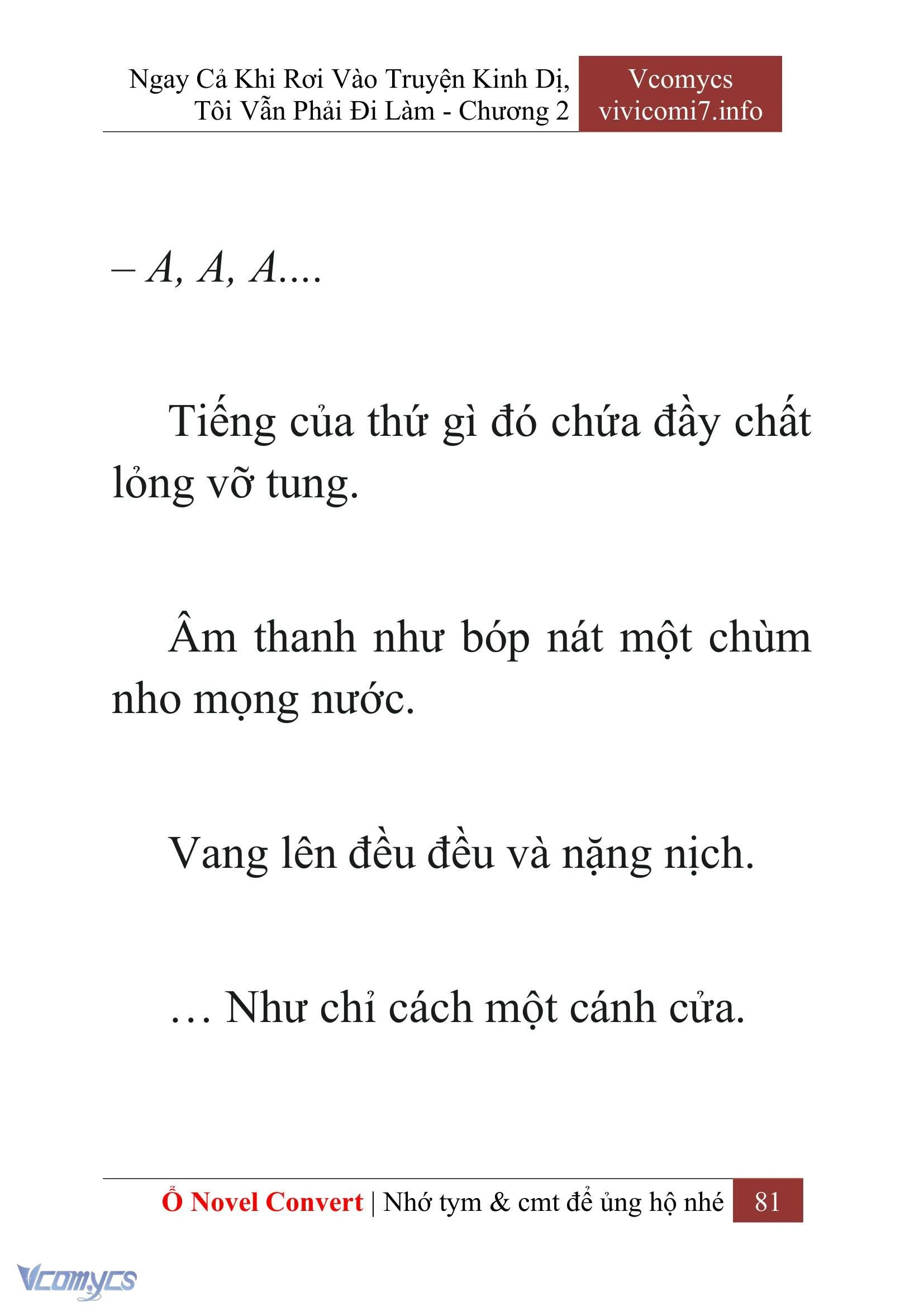 [Novel] Ngay Cả Khi Rơi Vào Truyện Kinh Dị, Tôi Vẫn Phải Đi Làm Chapter  2 - 83