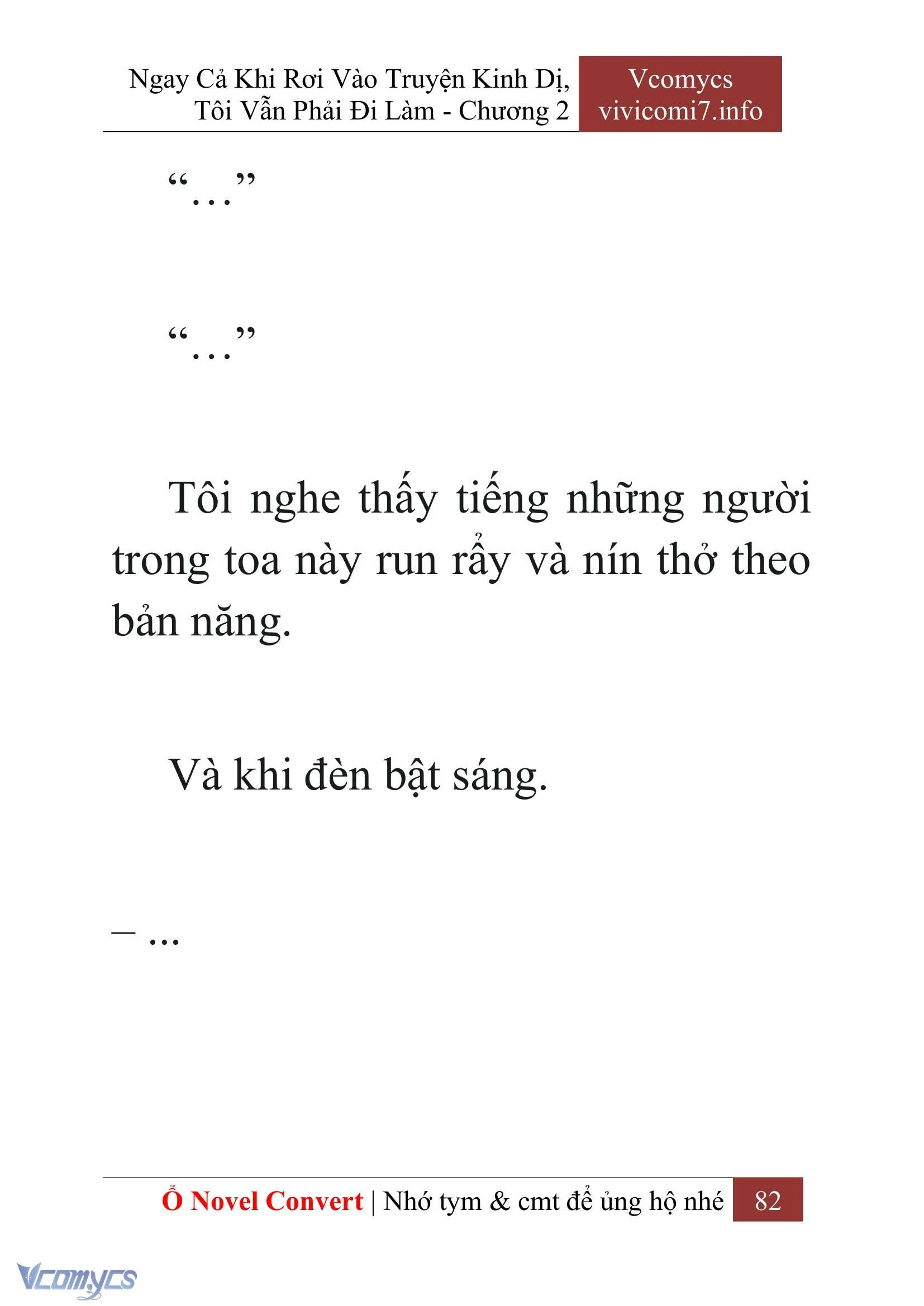 [Novel] Ngay Cả Khi Rơi Vào Truyện Kinh Dị, Tôi Vẫn Phải Đi Làm Chapter  2 - 84