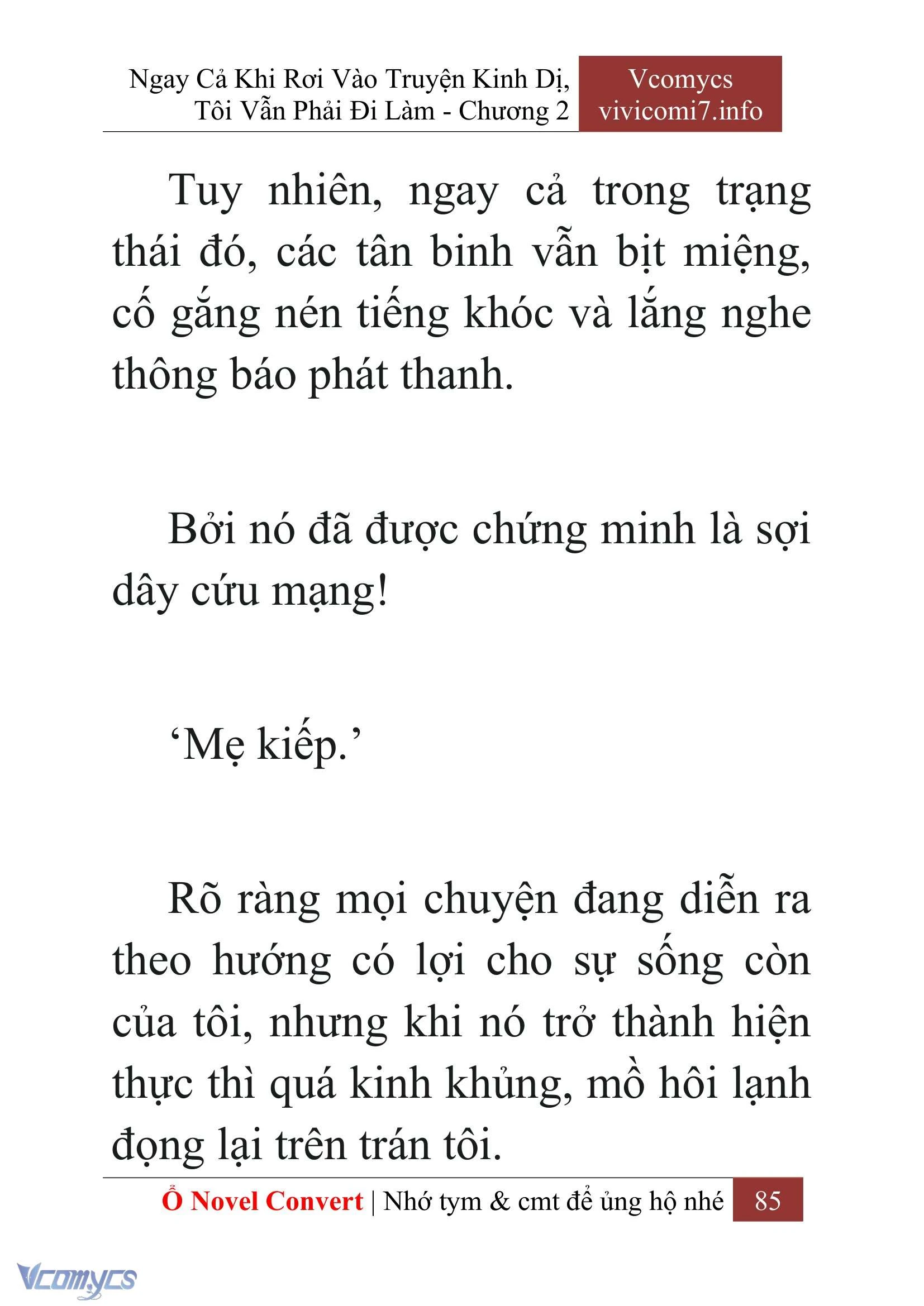 [Novel] Ngay Cả Khi Rơi Vào Truyện Kinh Dị, Tôi Vẫn Phải Đi Làm Chapter  2 - 87