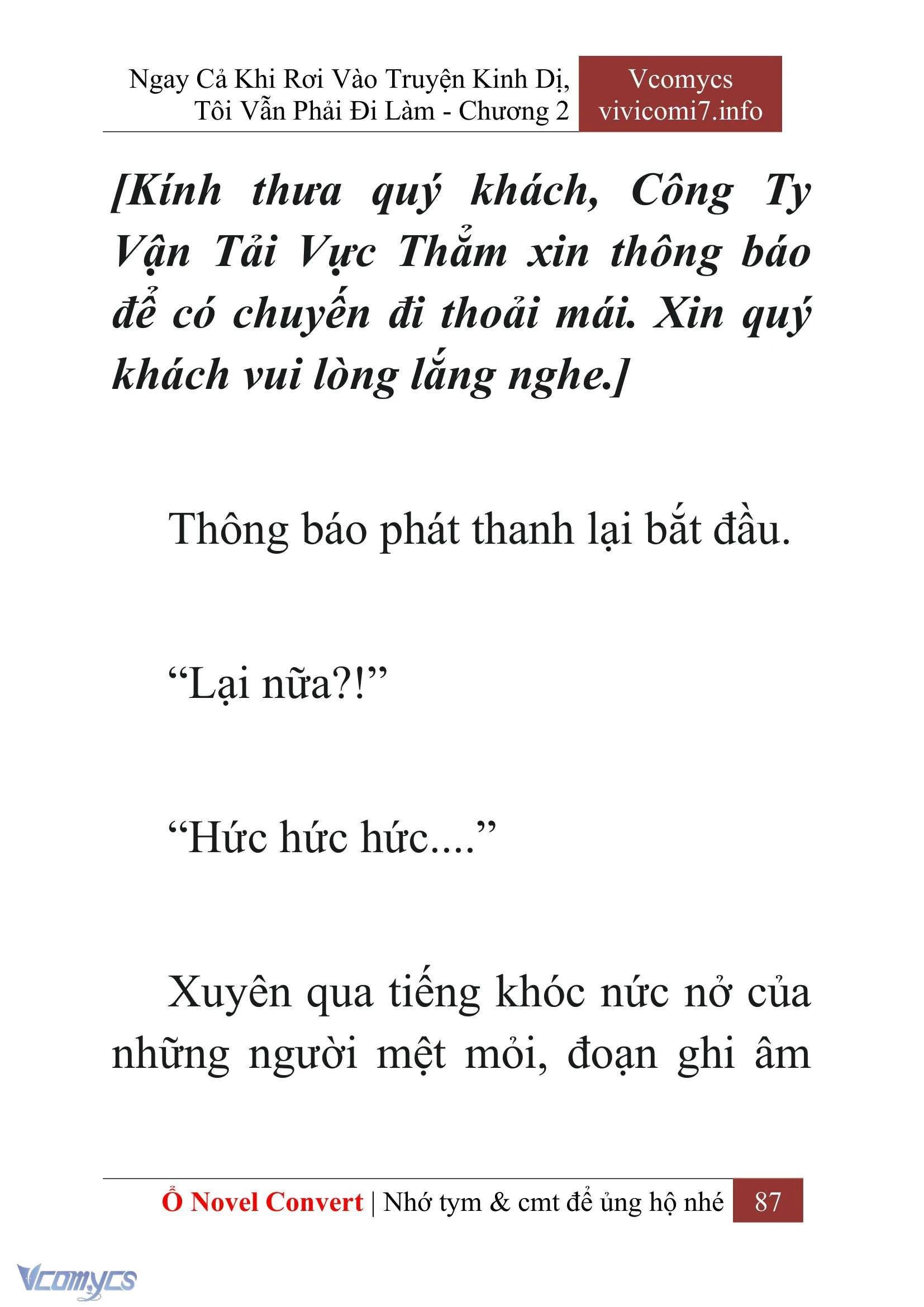 [Novel] Ngay Cả Khi Rơi Vào Truyện Kinh Dị, Tôi Vẫn Phải Đi Làm Chapter  2 - 89