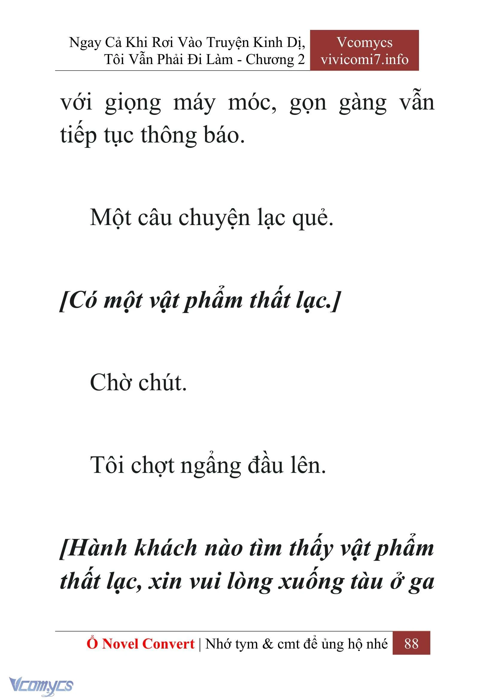 [Novel] Ngay Cả Khi Rơi Vào Truyện Kinh Dị, Tôi Vẫn Phải Đi Làm Chapter  2 - 90