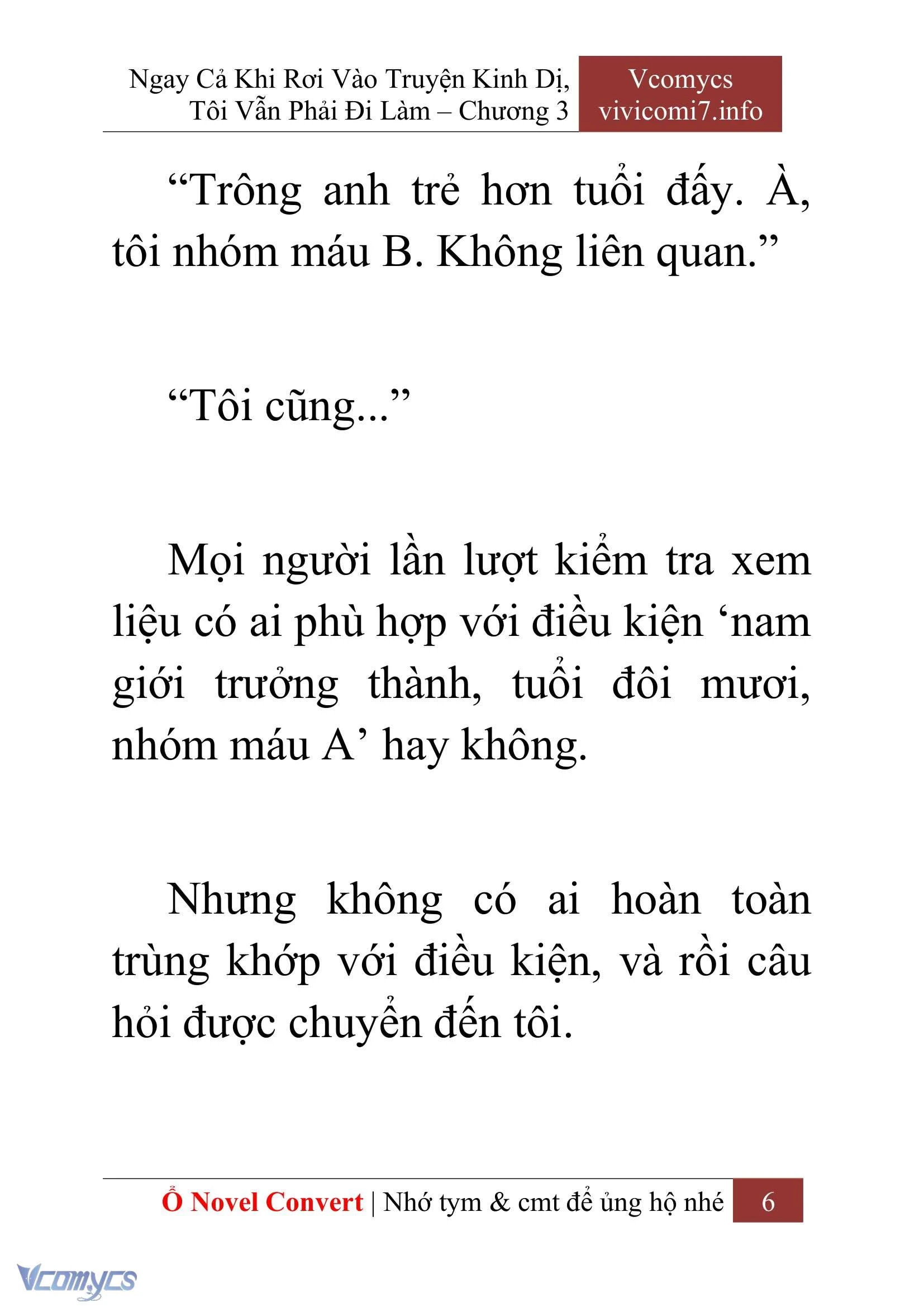 [Novel] Ngay Cả Khi Rơi Vào Truyện Kinh Dị, Tôi Vẫn Phải Đi Làm Chapter  3 - 8