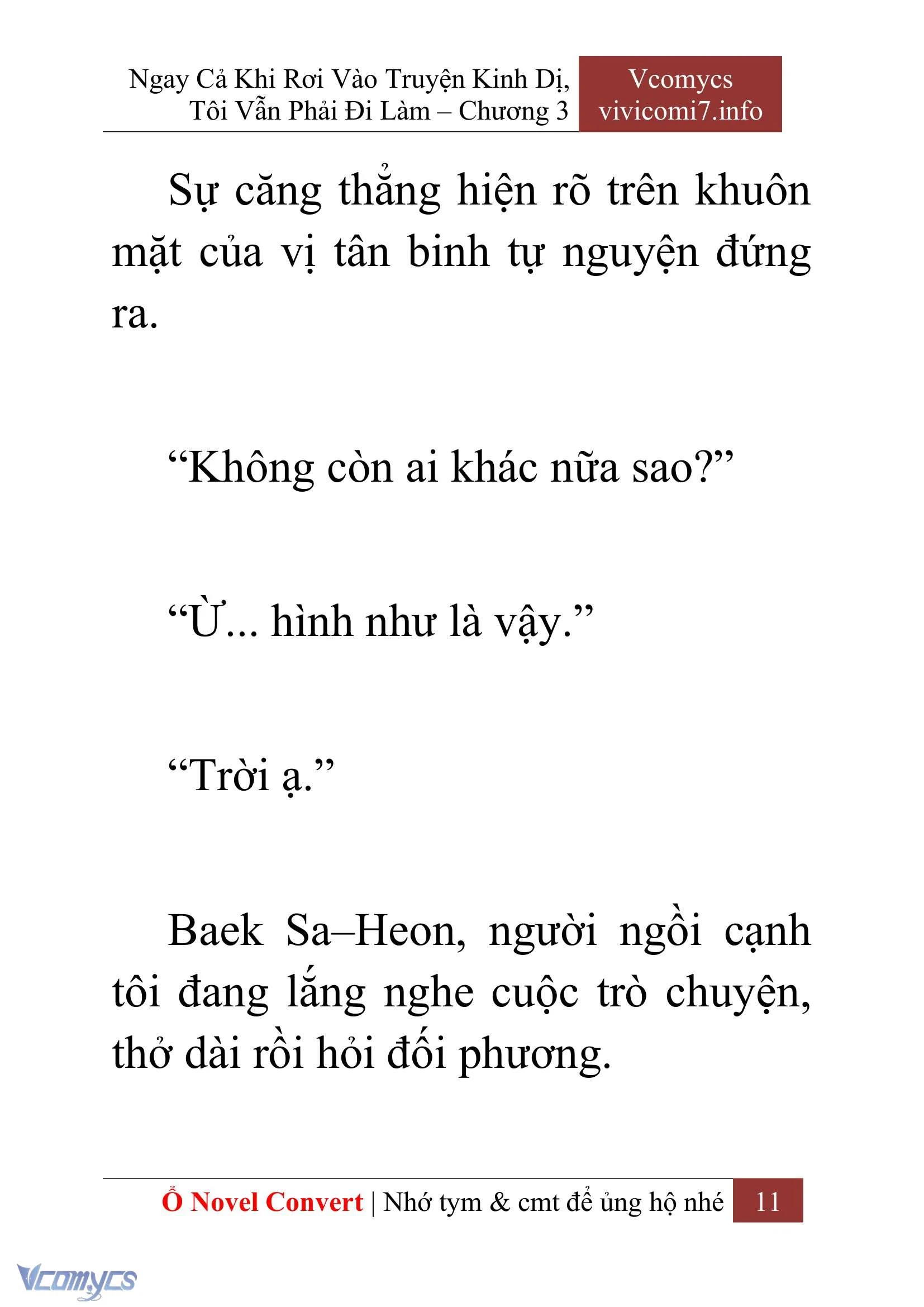 [Novel] Ngay Cả Khi Rơi Vào Truyện Kinh Dị, Tôi Vẫn Phải Đi Làm Chapter  3 - 13