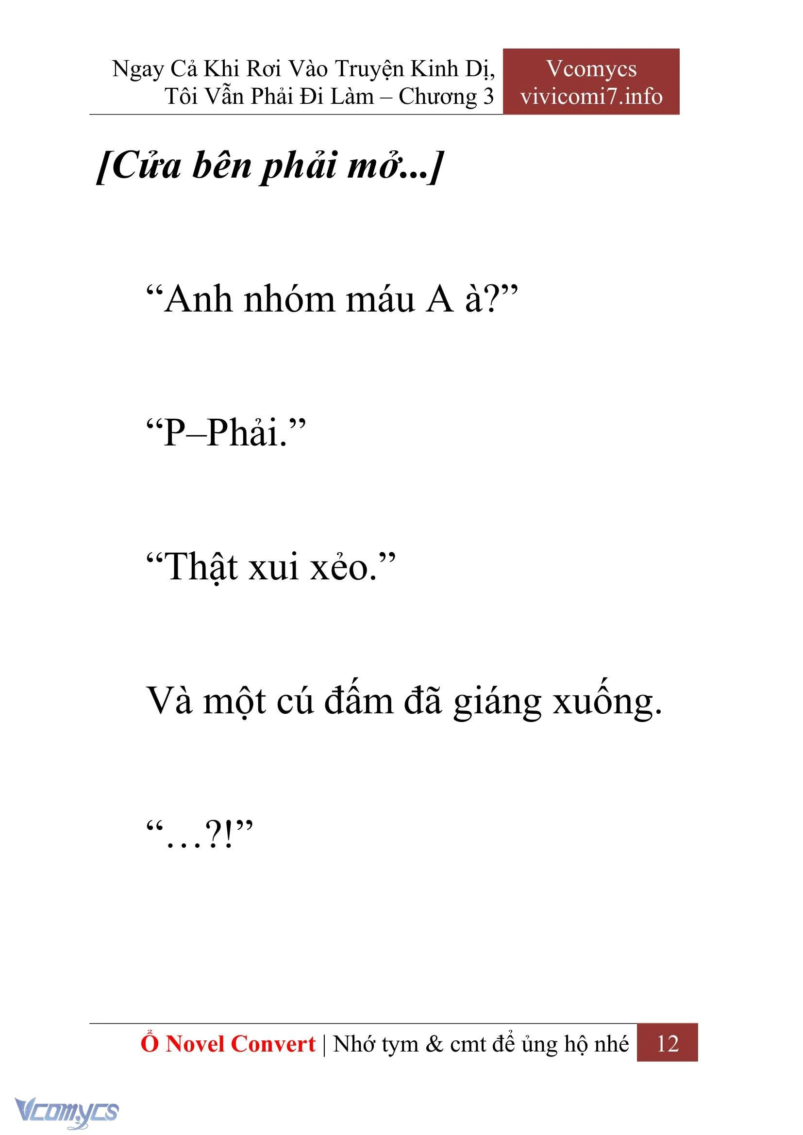 [Novel] Ngay Cả Khi Rơi Vào Truyện Kinh Dị, Tôi Vẫn Phải Đi Làm Chapter  3 - 14