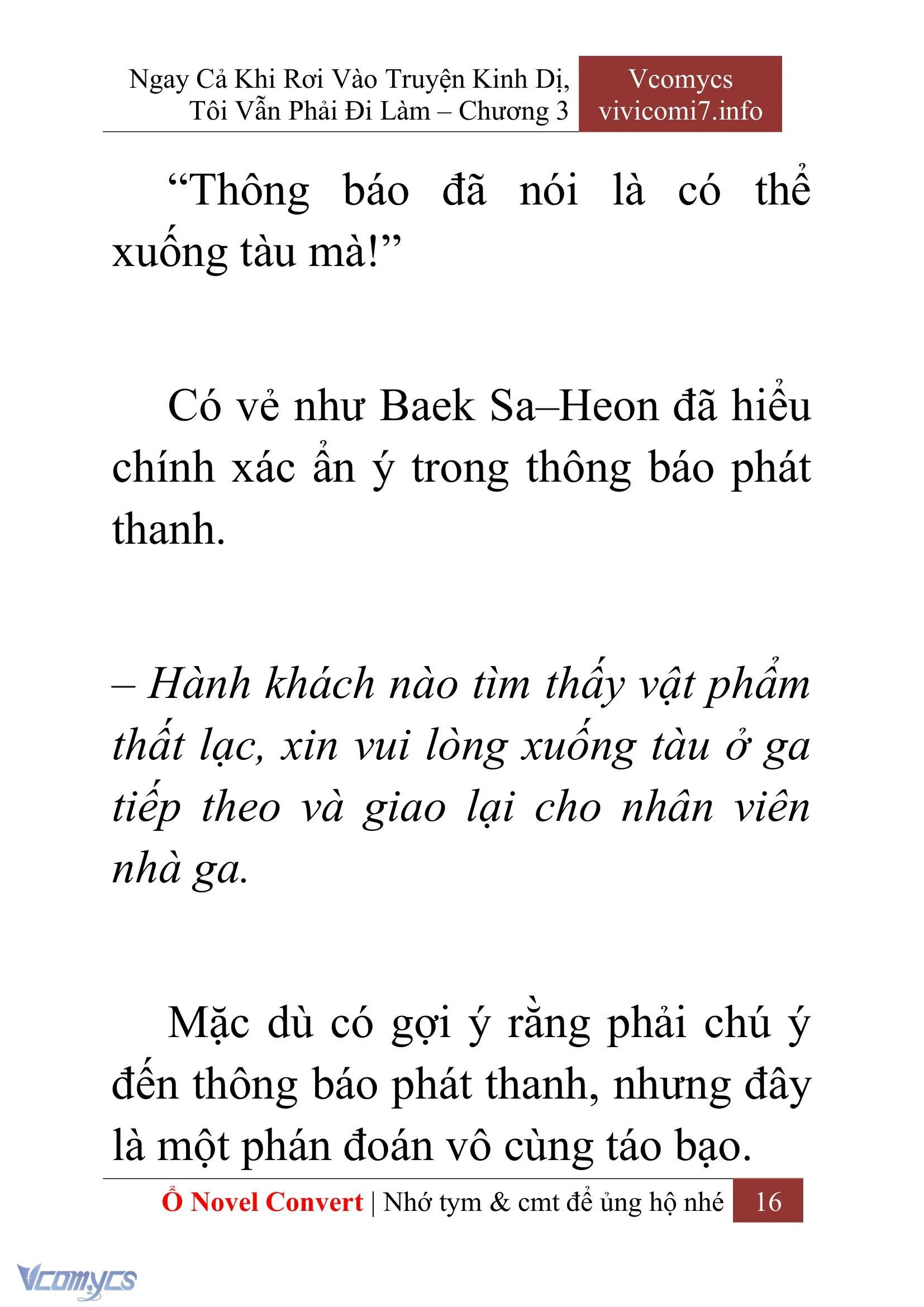 [Novel] Ngay Cả Khi Rơi Vào Truyện Kinh Dị, Tôi Vẫn Phải Đi Làm Chapter  3 - 18