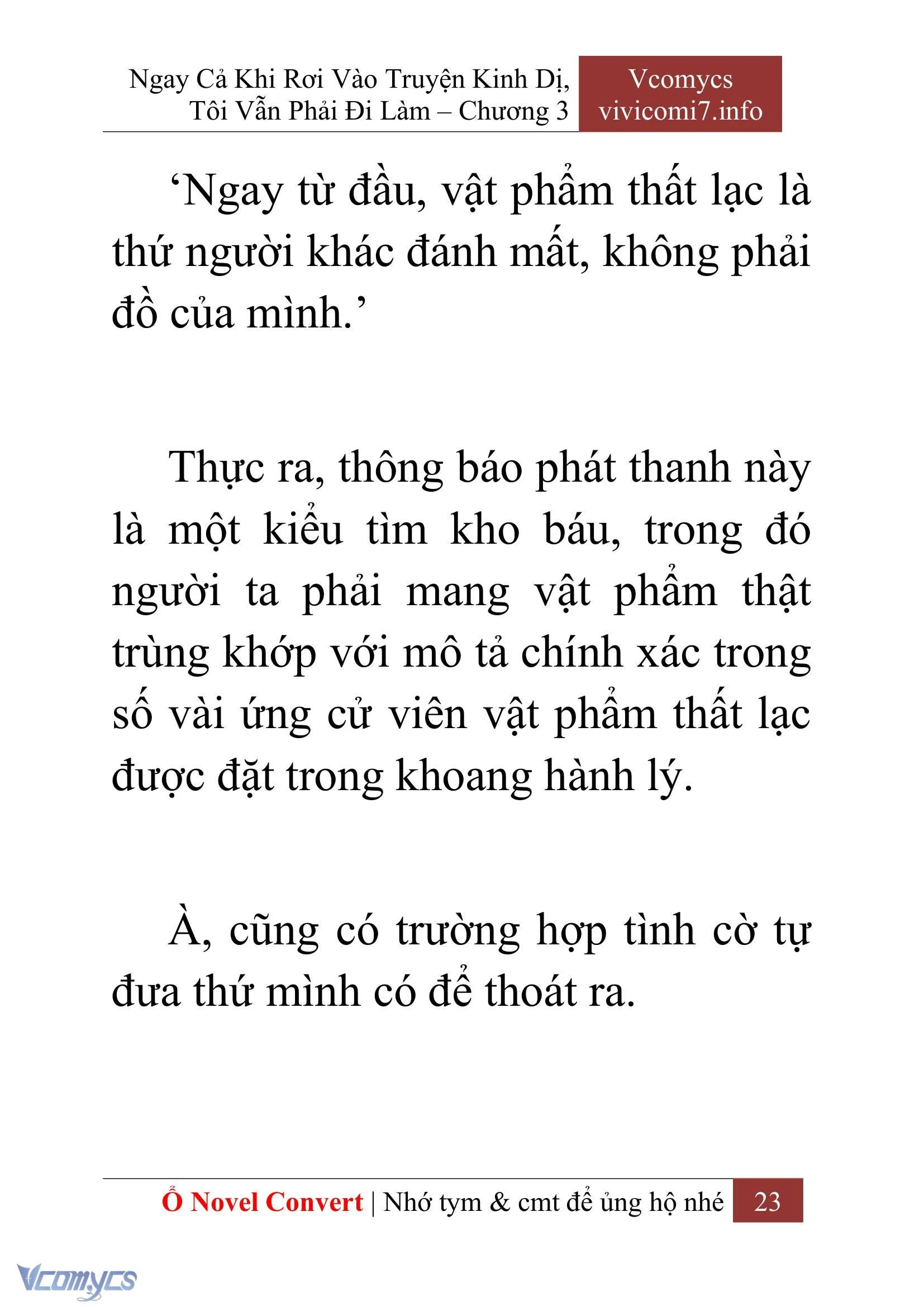 [Novel] Ngay Cả Khi Rơi Vào Truyện Kinh Dị, Tôi Vẫn Phải Đi Làm Chapter  3 - 25