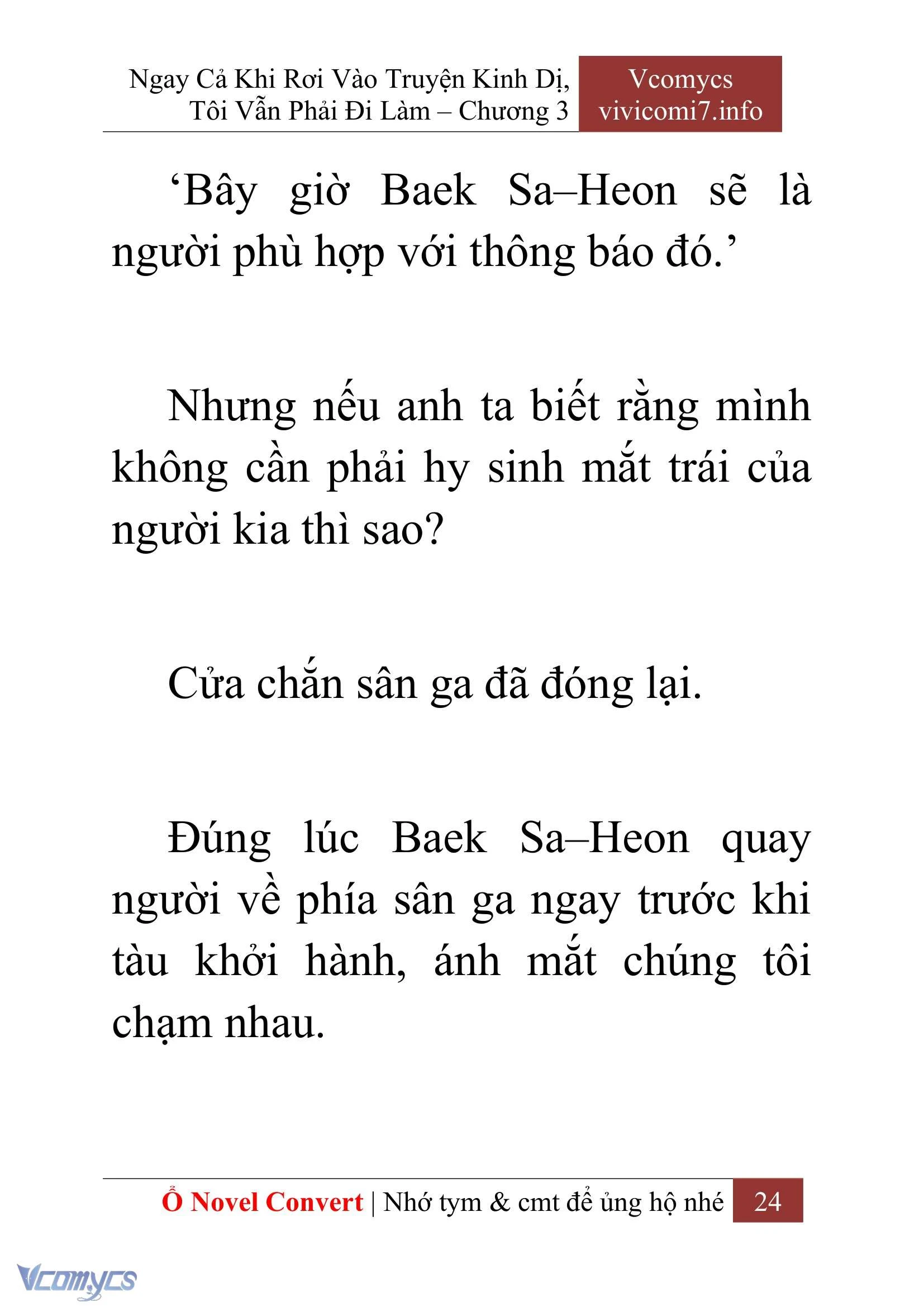[Novel] Ngay Cả Khi Rơi Vào Truyện Kinh Dị, Tôi Vẫn Phải Đi Làm Chapter  3 - 26