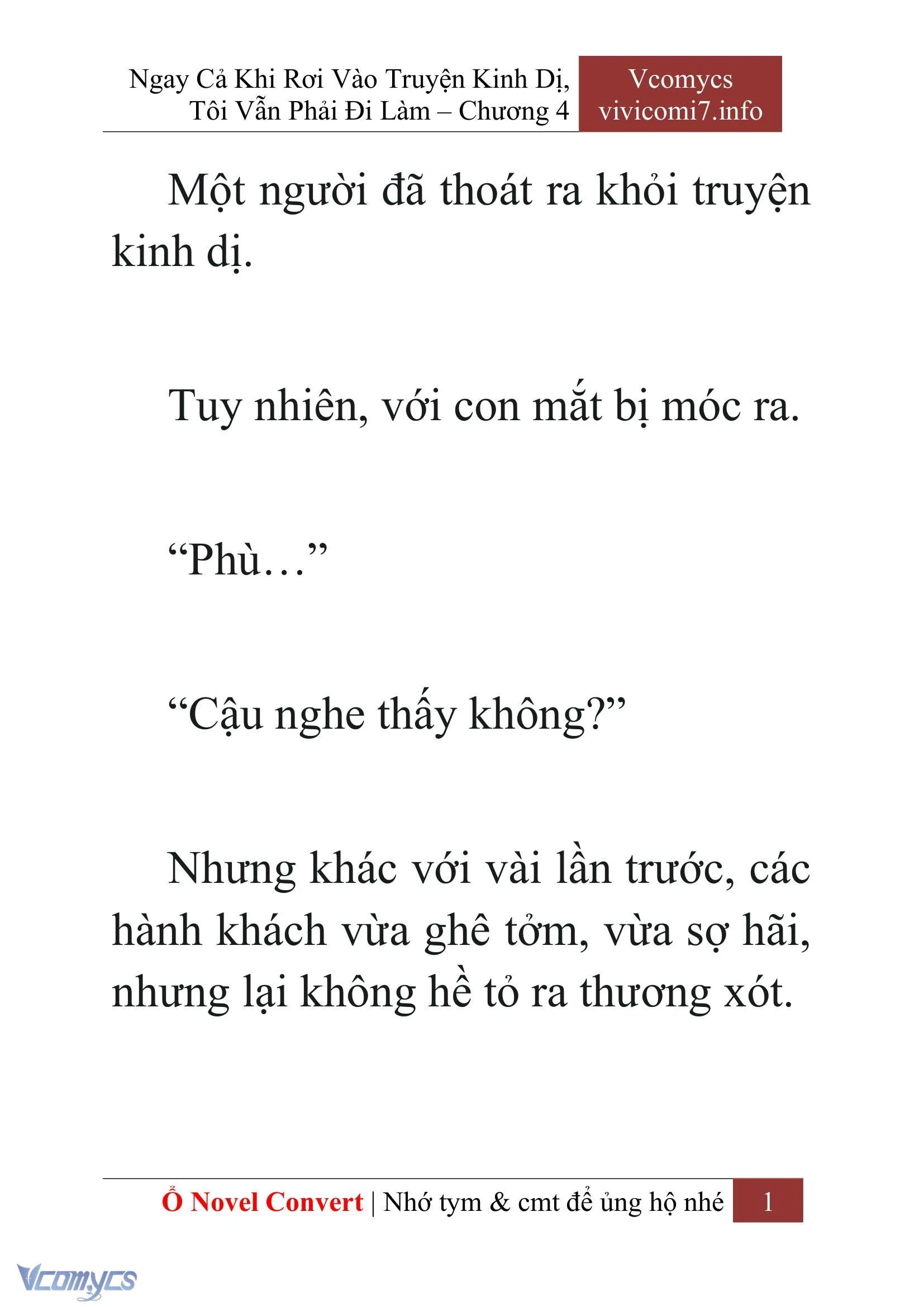 [Novel] Ngay Cả Khi Rơi Vào Truyện Kinh Dị, Tôi Vẫn Phải Đi Làm Chapter  4 - 3