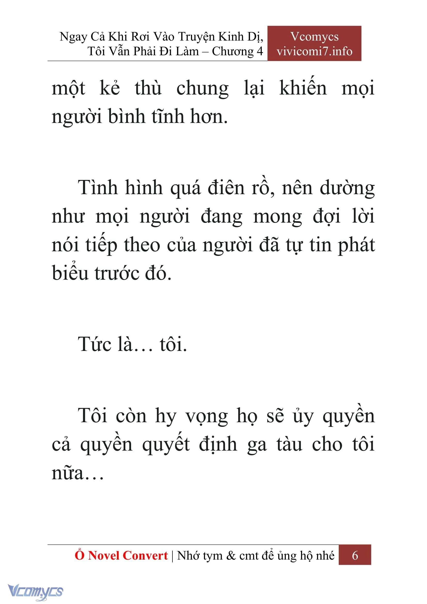 [Novel] Ngay Cả Khi Rơi Vào Truyện Kinh Dị, Tôi Vẫn Phải Đi Làm Chapter  4 - 8