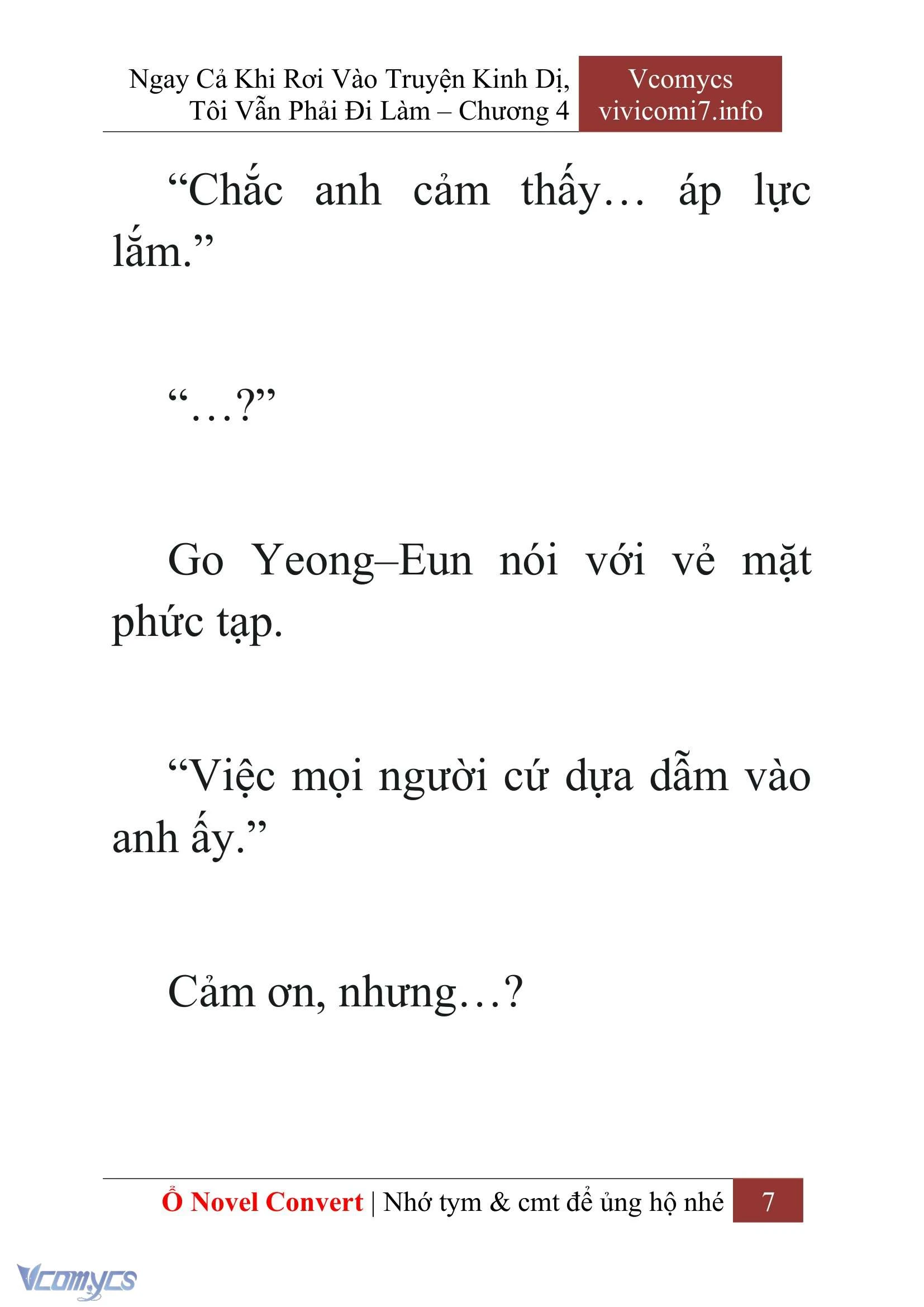 [Novel] Ngay Cả Khi Rơi Vào Truyện Kinh Dị, Tôi Vẫn Phải Đi Làm Chapter  4 - 9