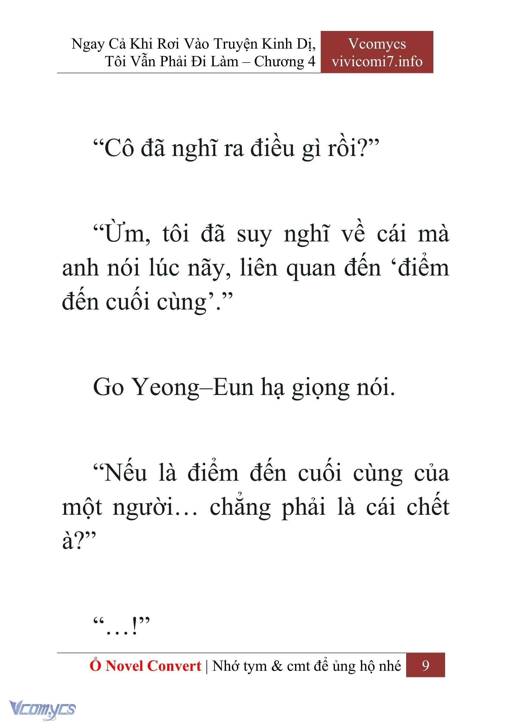 [Novel] Ngay Cả Khi Rơi Vào Truyện Kinh Dị, Tôi Vẫn Phải Đi Làm Chapter  4 - 11
