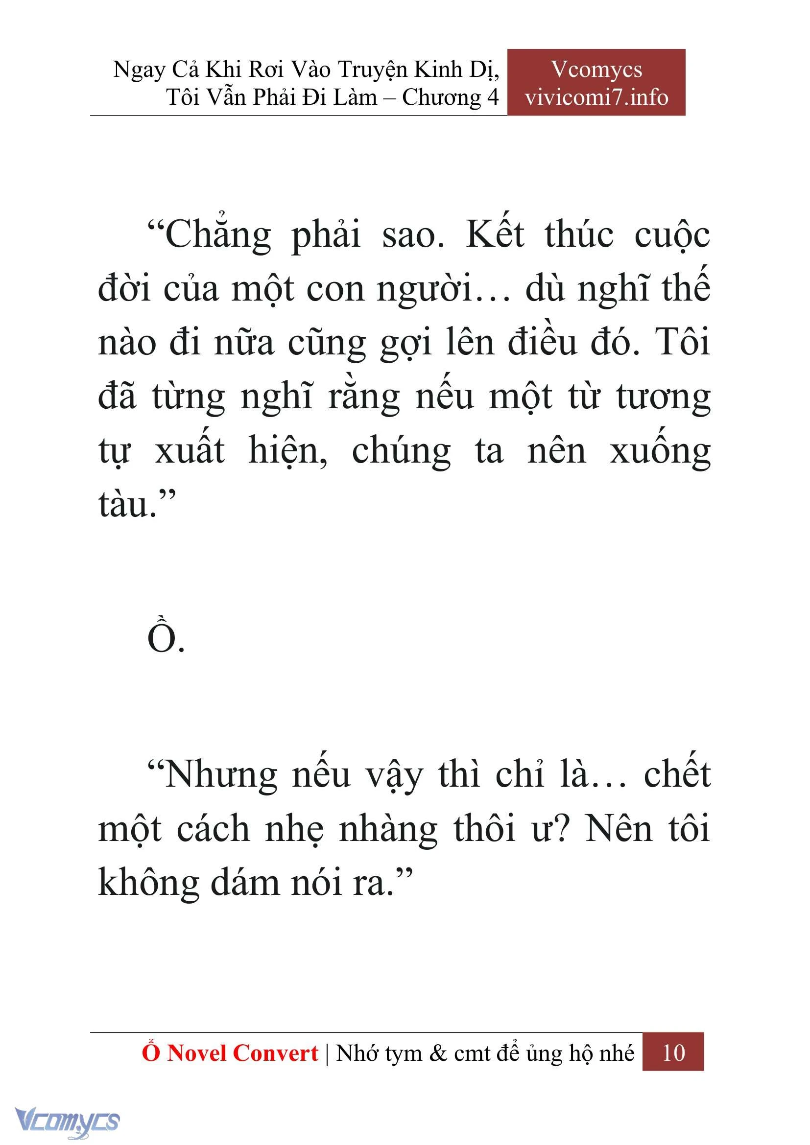 [Novel] Ngay Cả Khi Rơi Vào Truyện Kinh Dị, Tôi Vẫn Phải Đi Làm Chapter  4 - 12
