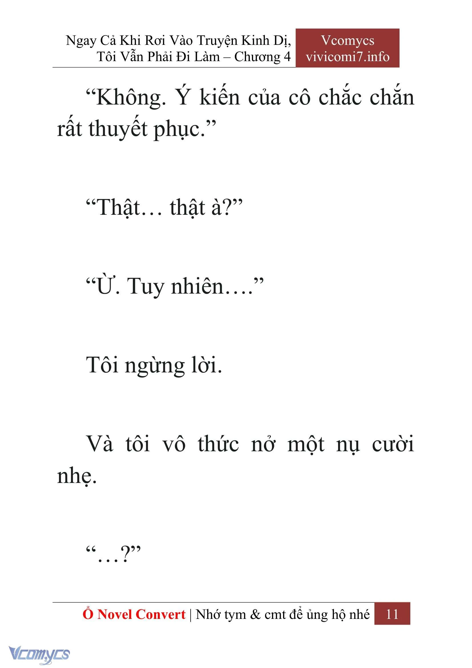 [Novel] Ngay Cả Khi Rơi Vào Truyện Kinh Dị, Tôi Vẫn Phải Đi Làm Chapter  4 - 13