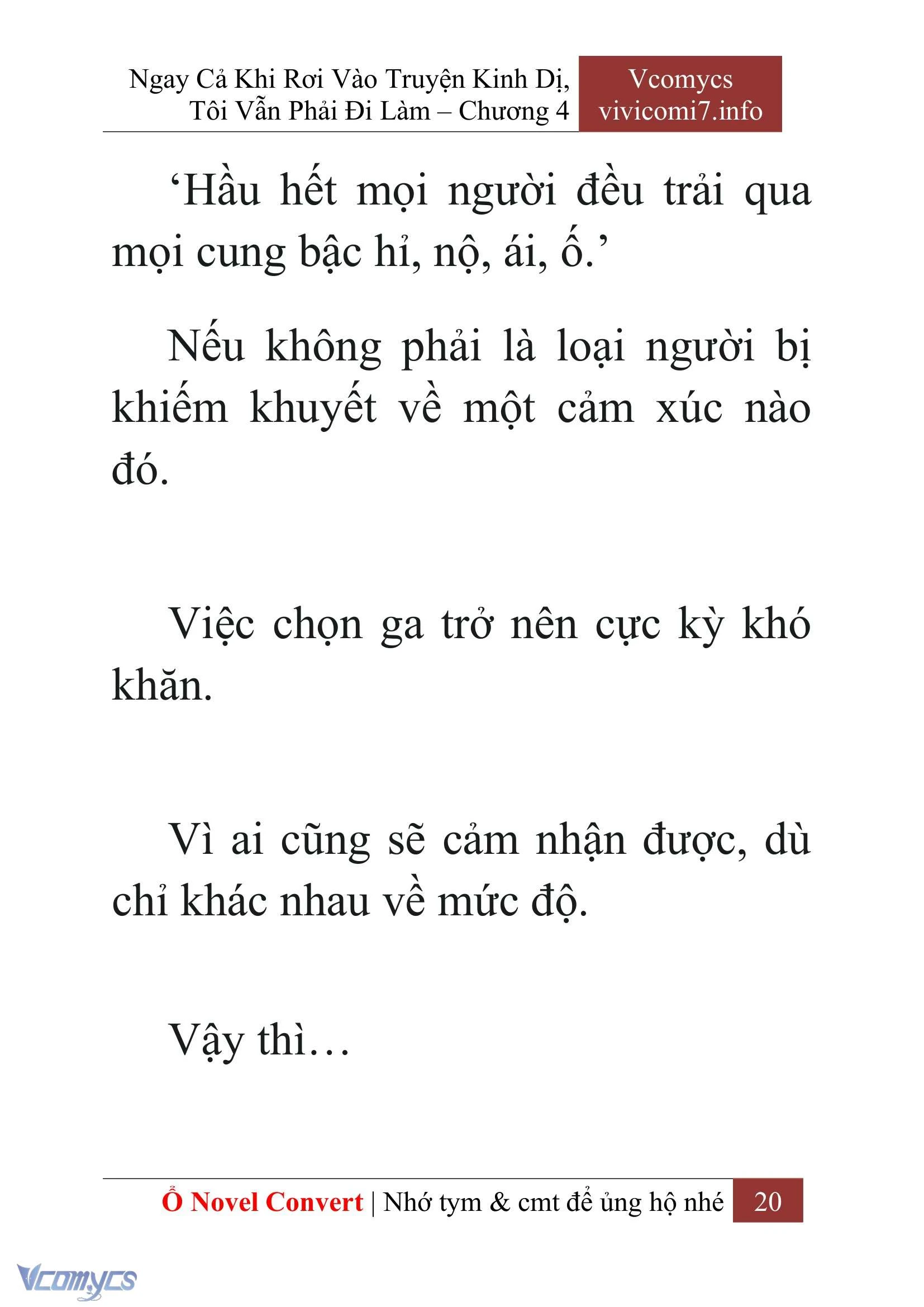 [Novel] Ngay Cả Khi Rơi Vào Truyện Kinh Dị, Tôi Vẫn Phải Đi Làm Chapter  4 - 22