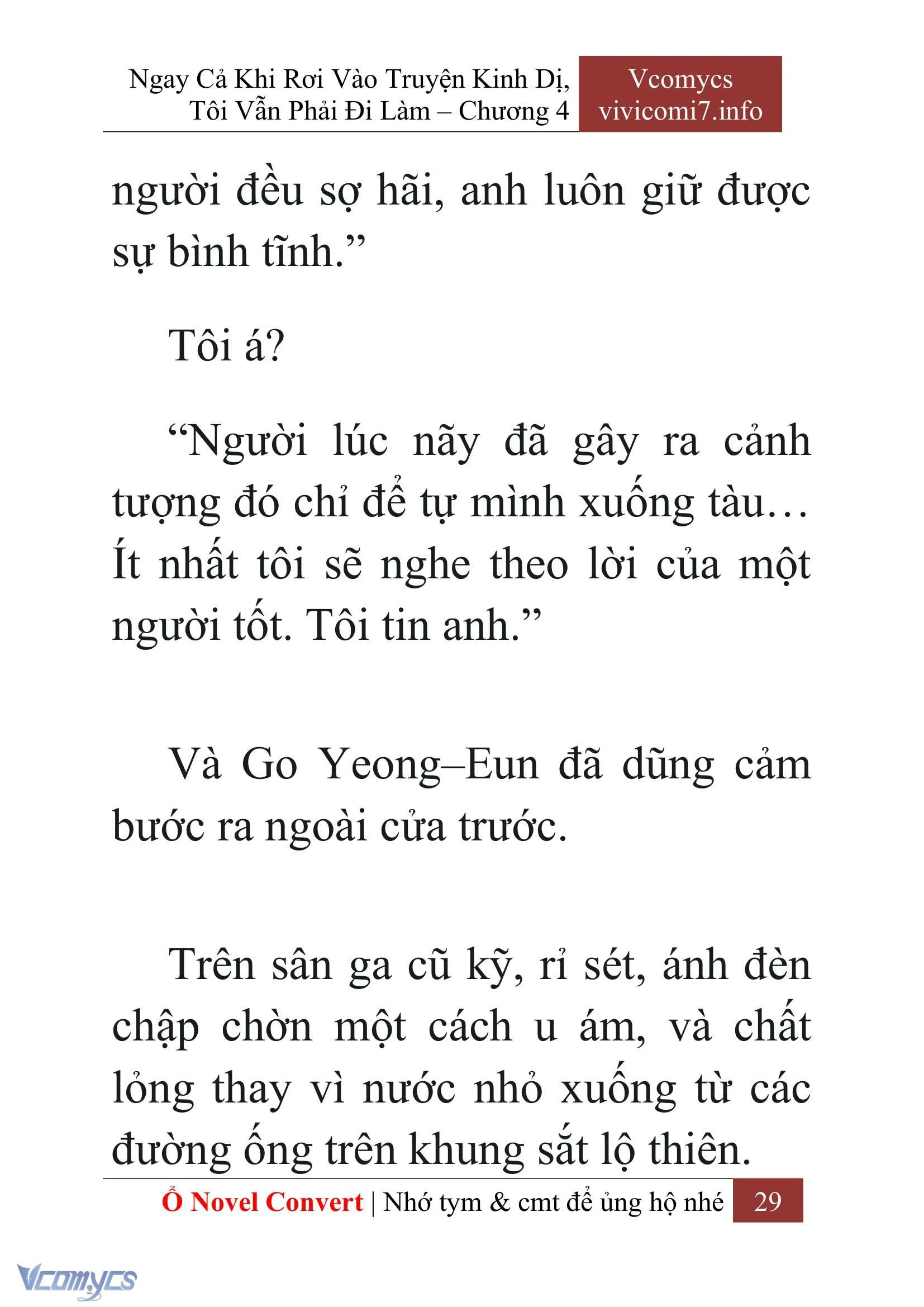 [Novel] Ngay Cả Khi Rơi Vào Truyện Kinh Dị, Tôi Vẫn Phải Đi Làm Chapter  4 - 31