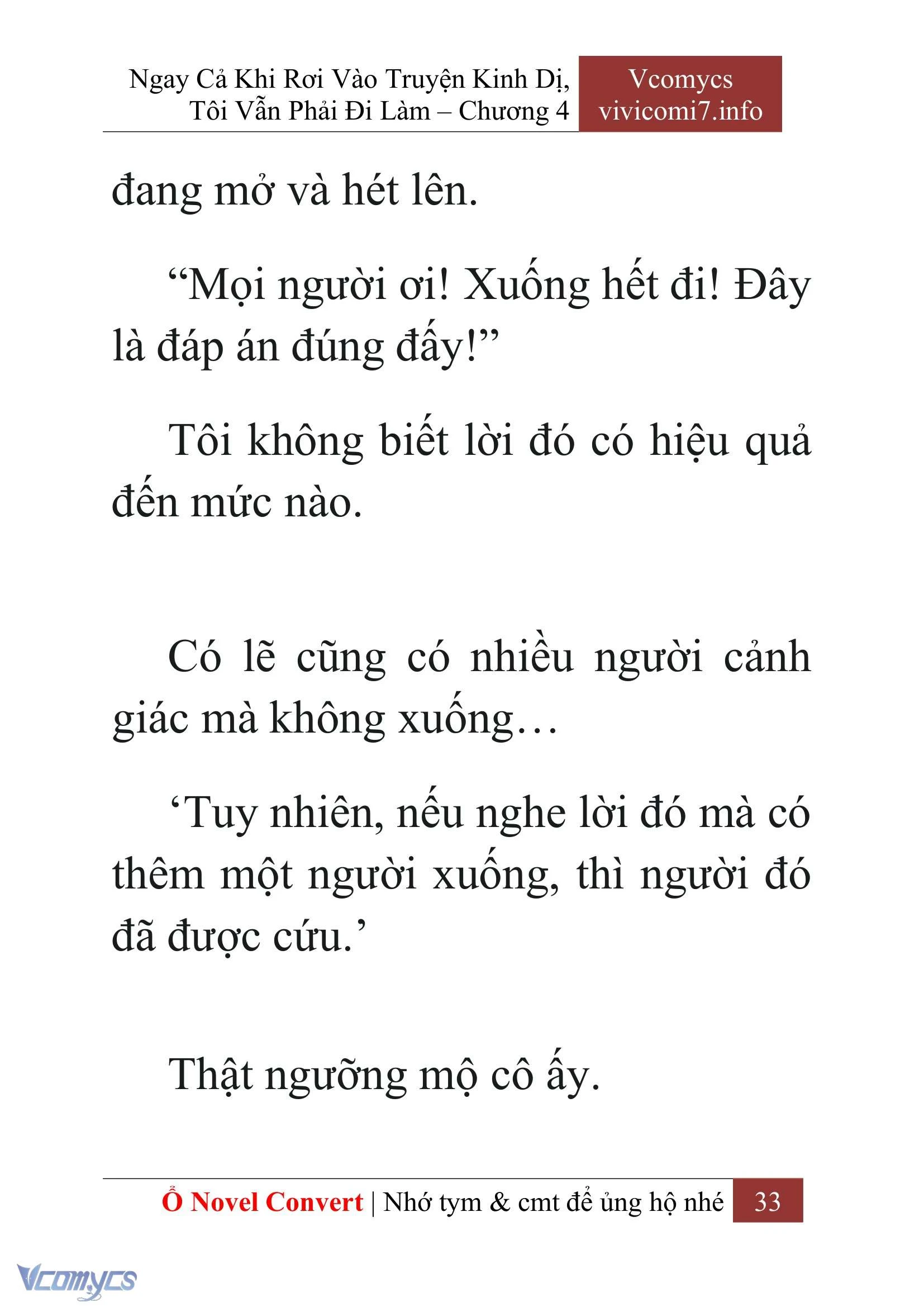 [Novel] Ngay Cả Khi Rơi Vào Truyện Kinh Dị, Tôi Vẫn Phải Đi Làm Chapter  4 - 35