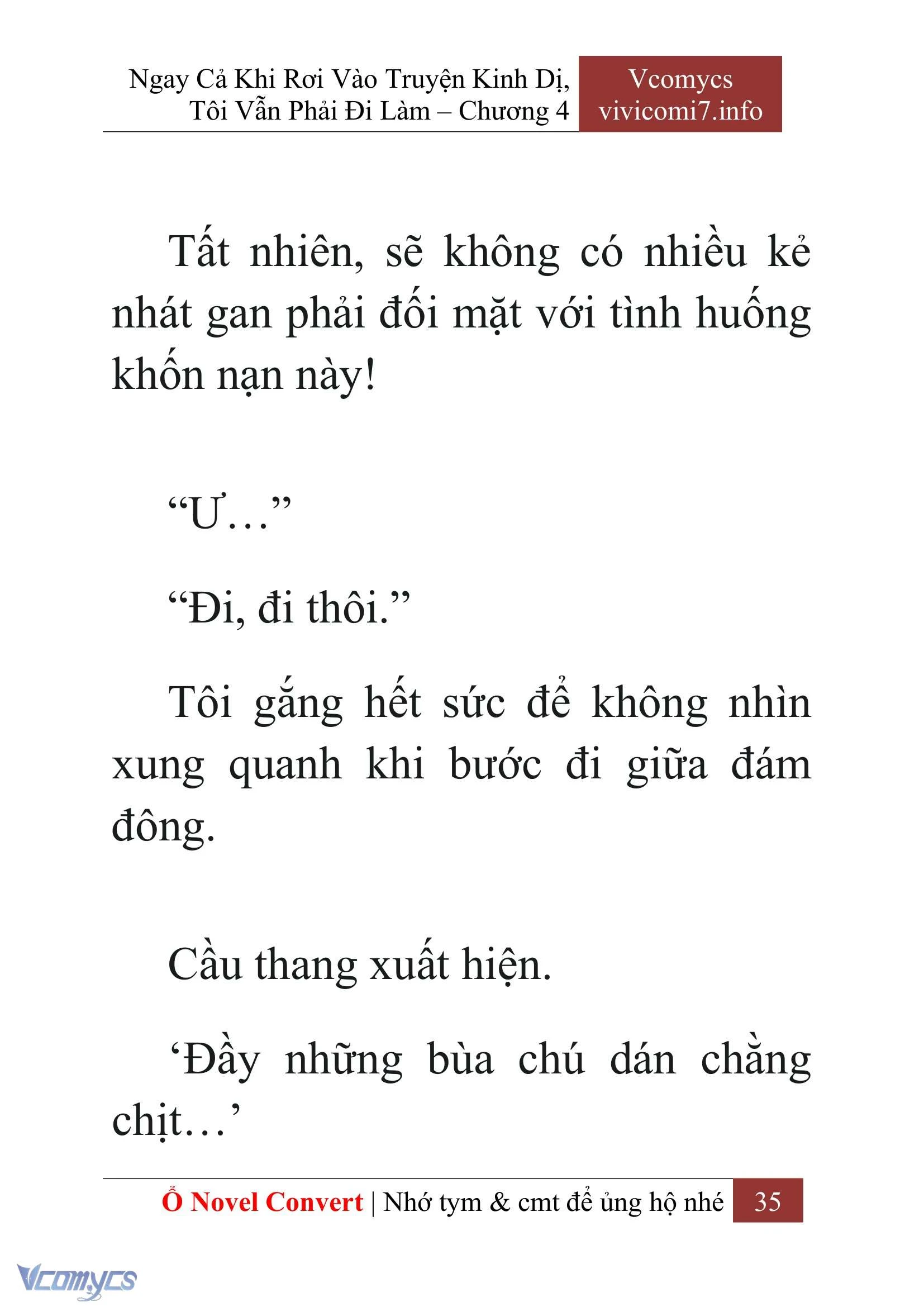 [Novel] Ngay Cả Khi Rơi Vào Truyện Kinh Dị, Tôi Vẫn Phải Đi Làm Chapter  4 - 37