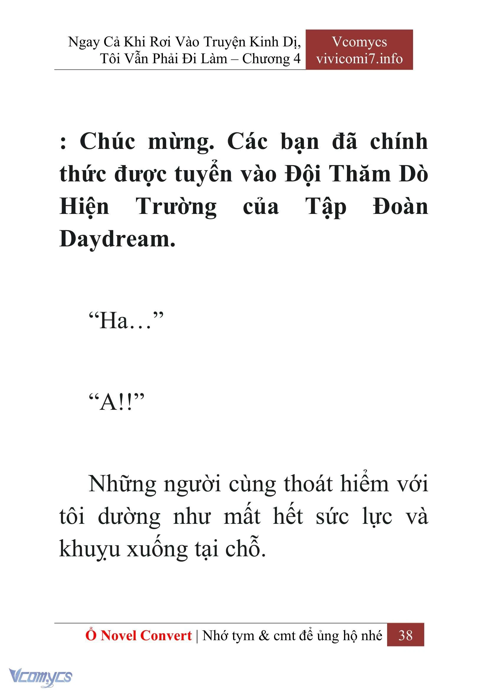 [Novel] Ngay Cả Khi Rơi Vào Truyện Kinh Dị, Tôi Vẫn Phải Đi Làm Chapter  4 - 40