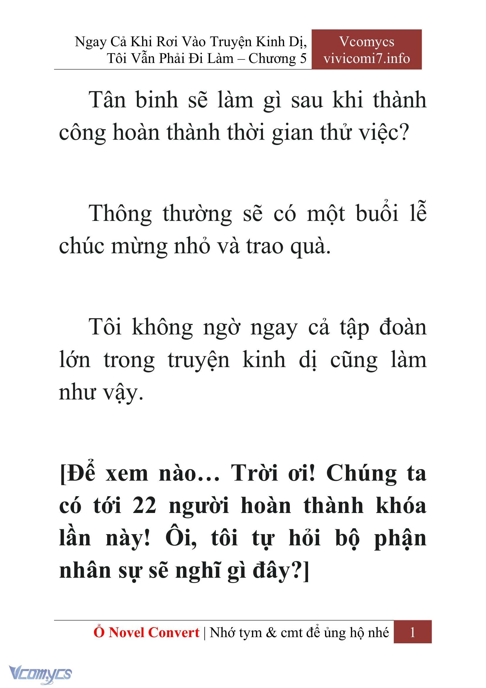 [Novel] Ngay Cả Khi Rơi Vào Truyện Kinh Dị, Tôi Vẫn Phải Đi Làm Chapter  5 - 3