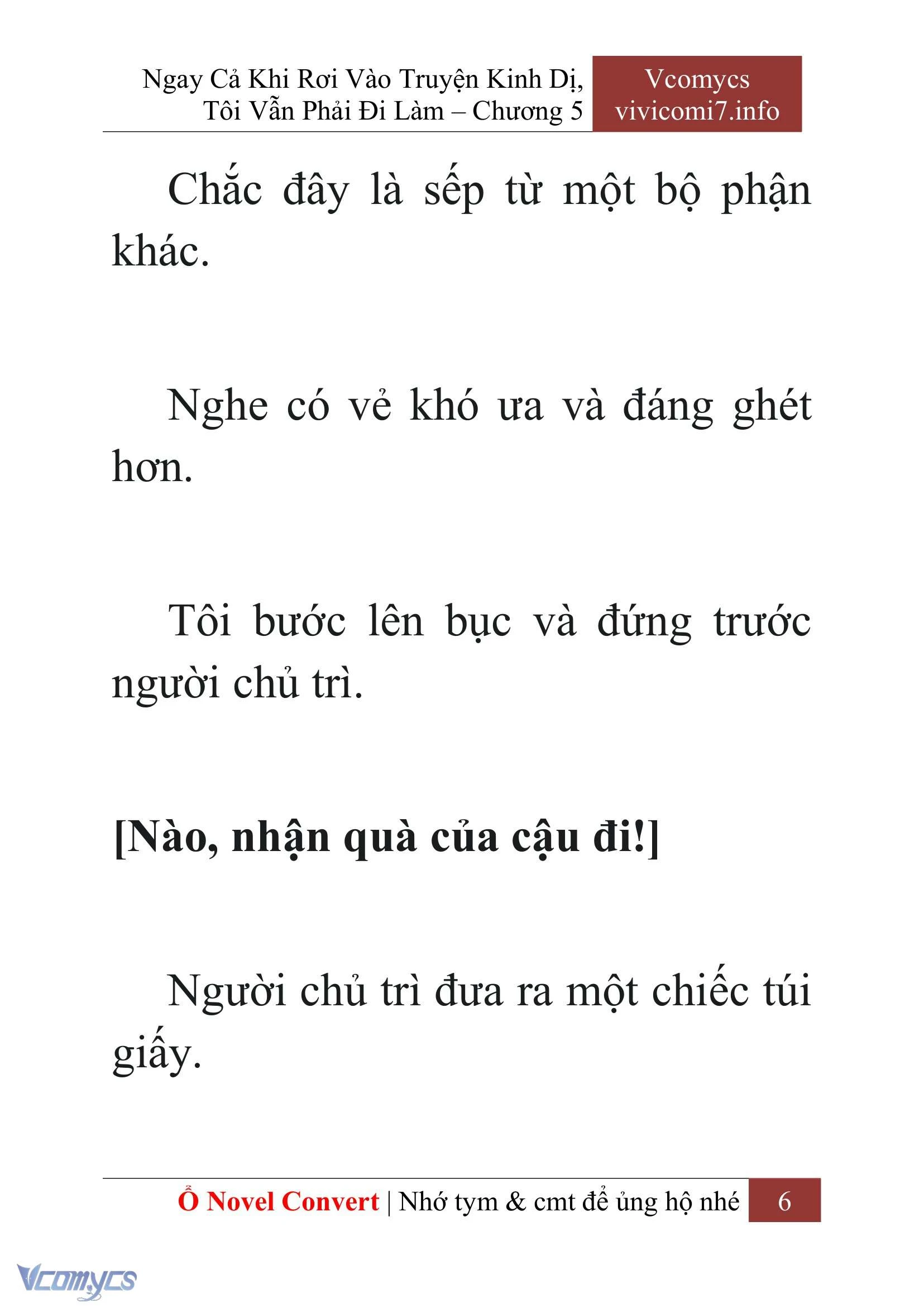 [Novel] Ngay Cả Khi Rơi Vào Truyện Kinh Dị, Tôi Vẫn Phải Đi Làm Chapter  5 - 8